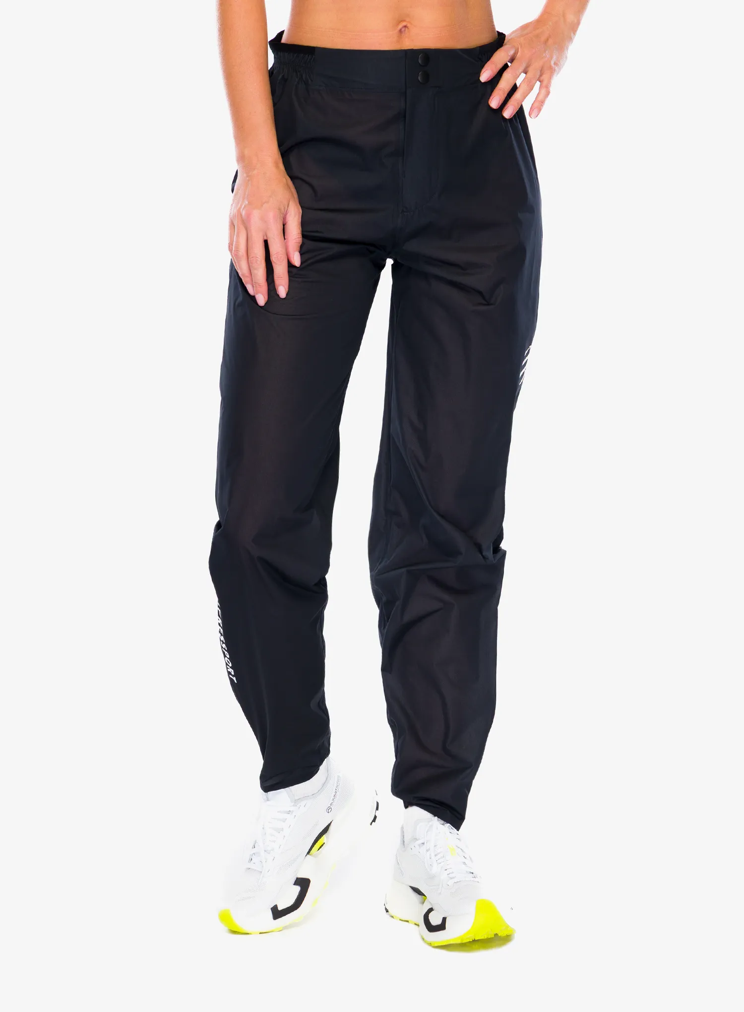 Tekaške hlače Compressport Hurricane Waterproof Pants 2.0 - black