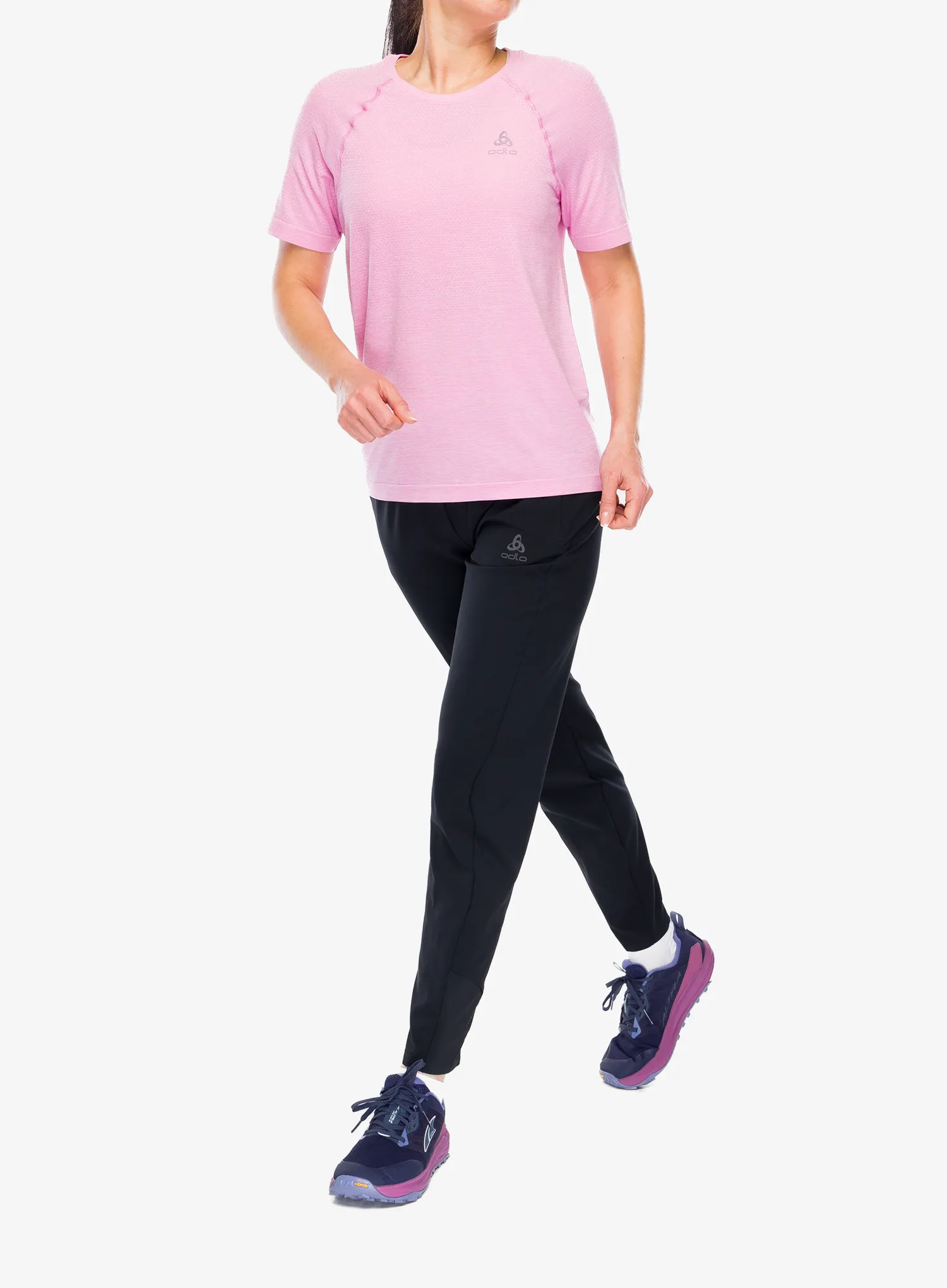 Ženske tekaške hlače Odlo Zeroweight Regular Length - black
