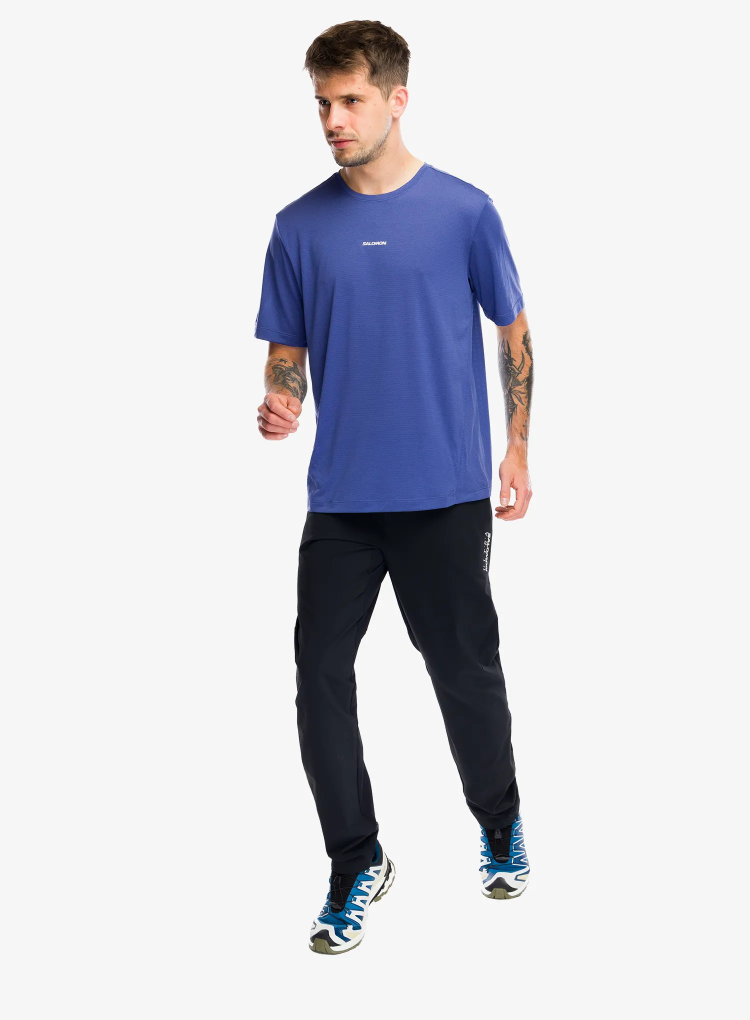 Tekaške hlače Salomon Ultra Pants - deep black