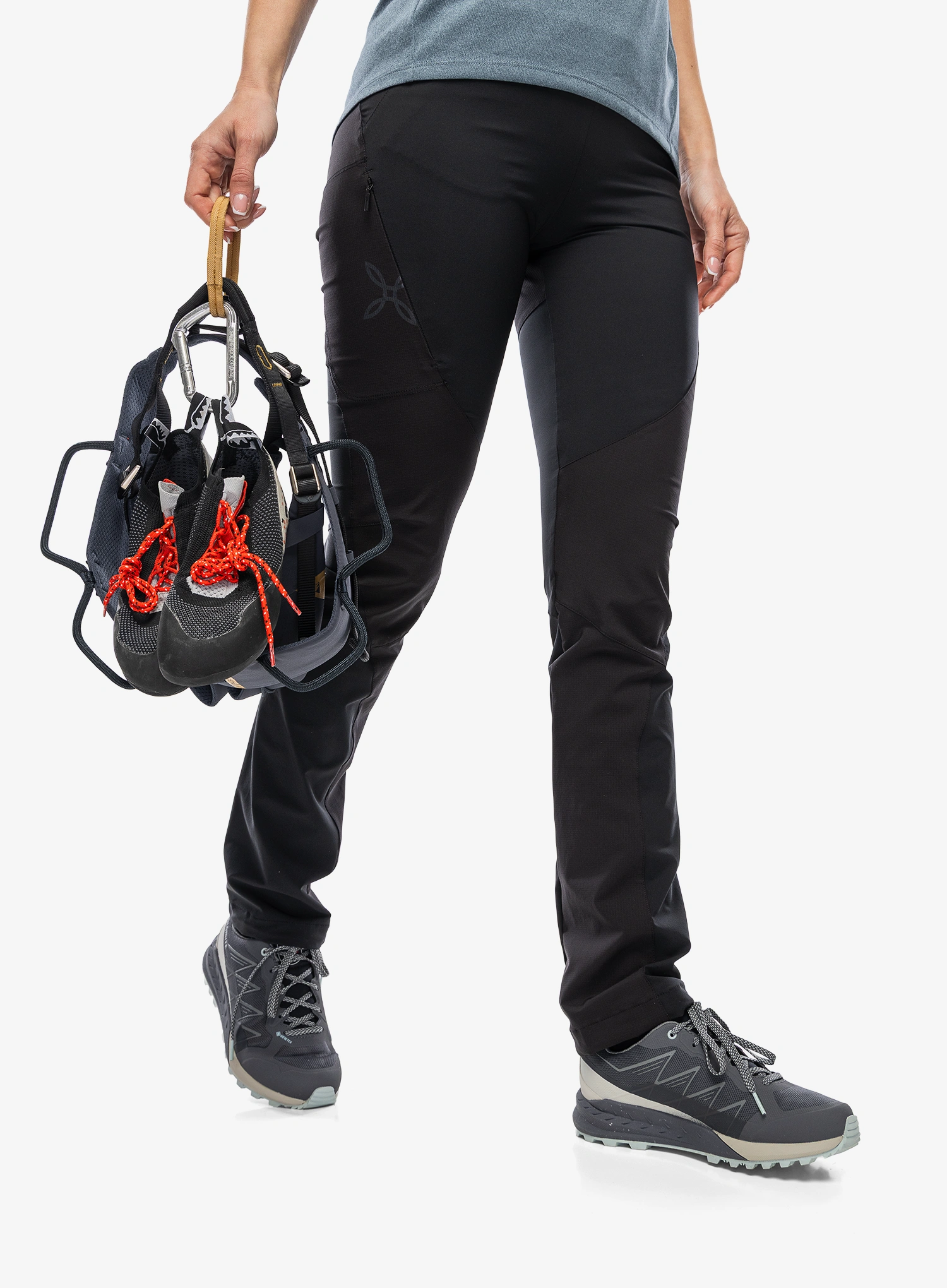 Ženske plezalne hlače Montura Synth Pants - black/black