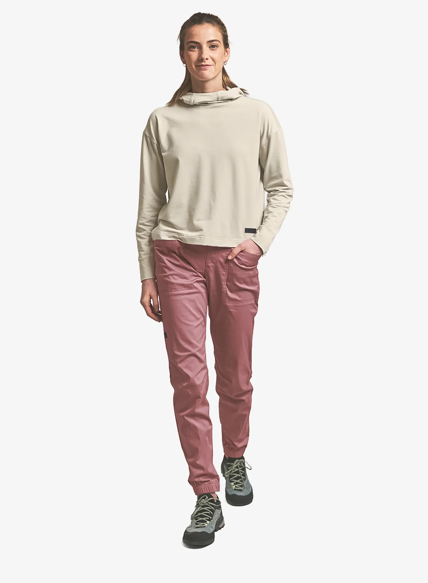 Ženske plezalne hlače Ortovox Affinity Pants - dusk rose
