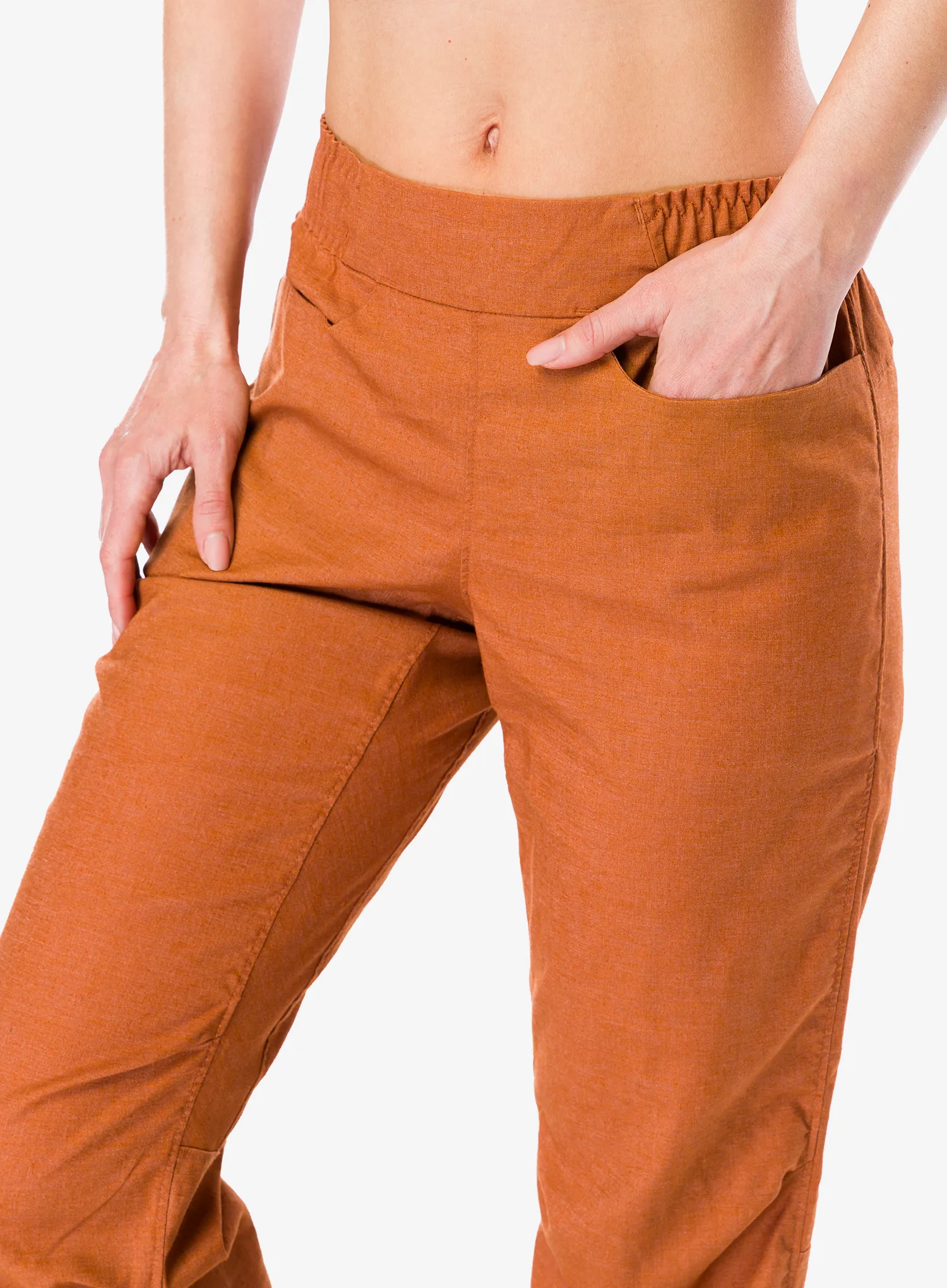 Ženske plezalne hlače Patagonia Hampi Rock Pants - robin brown