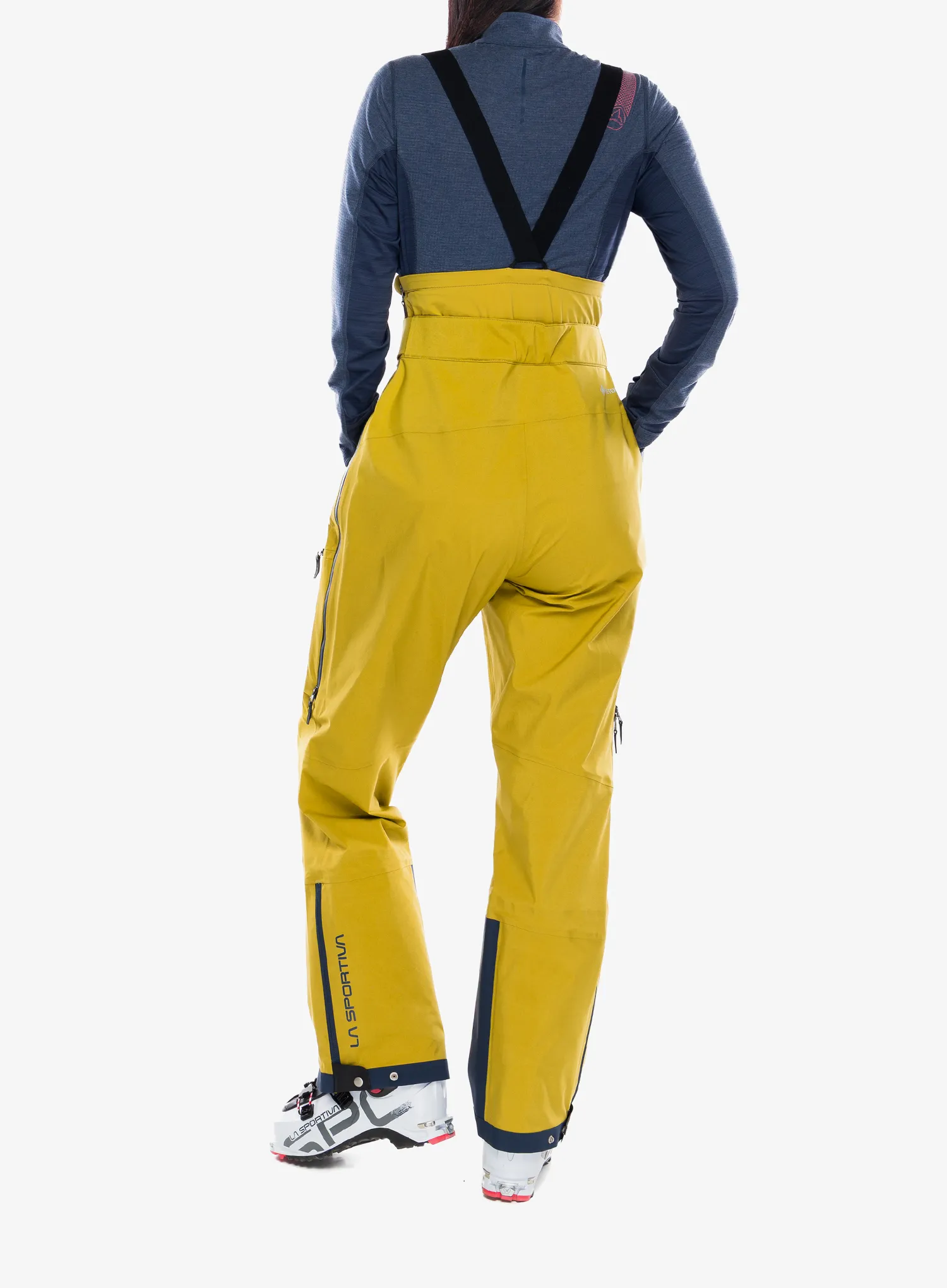 Ženske smučarske hlače La Sportiva Sender GTX Performance Bib Pants - savana