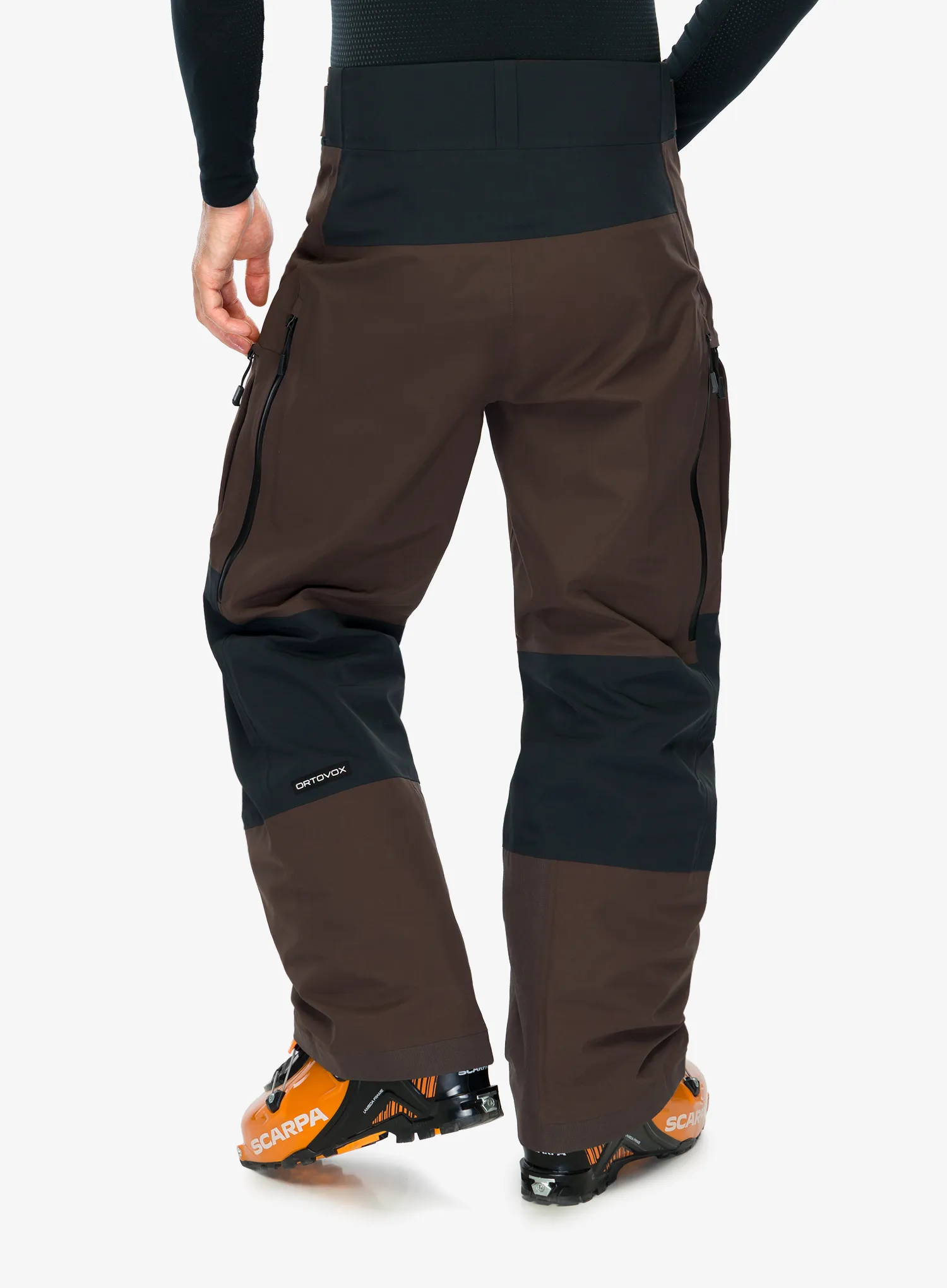 Smučarske hlače Ortovox Ravine Free 3L Pants - dark chestnut
