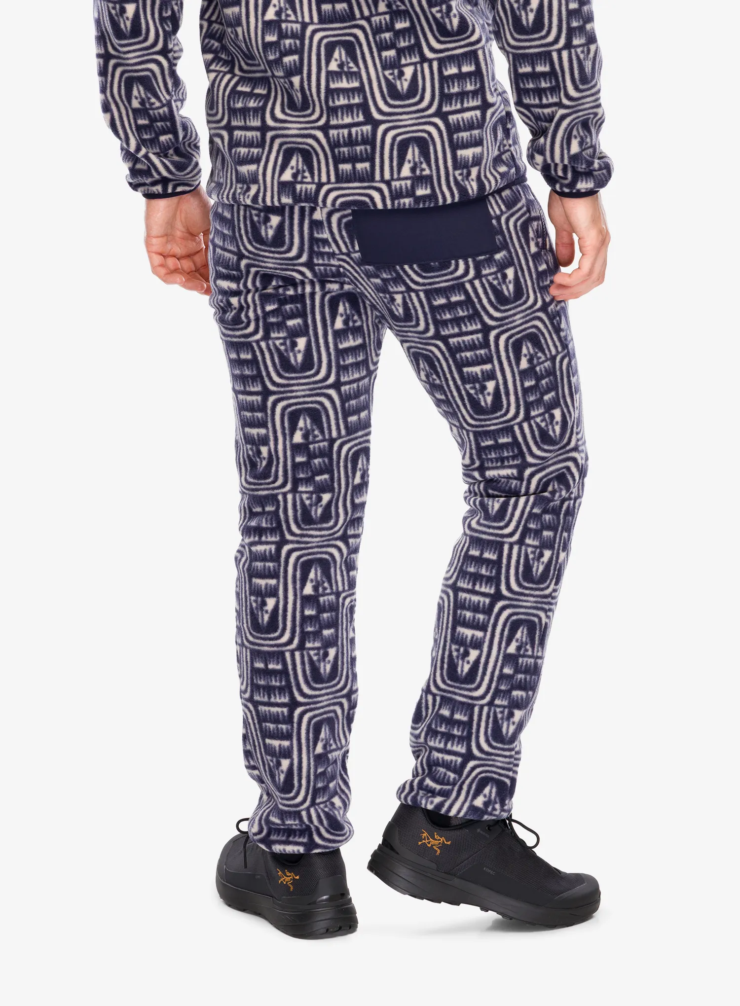 Hlače Patagonia Synch Pants - flow/sunken blue