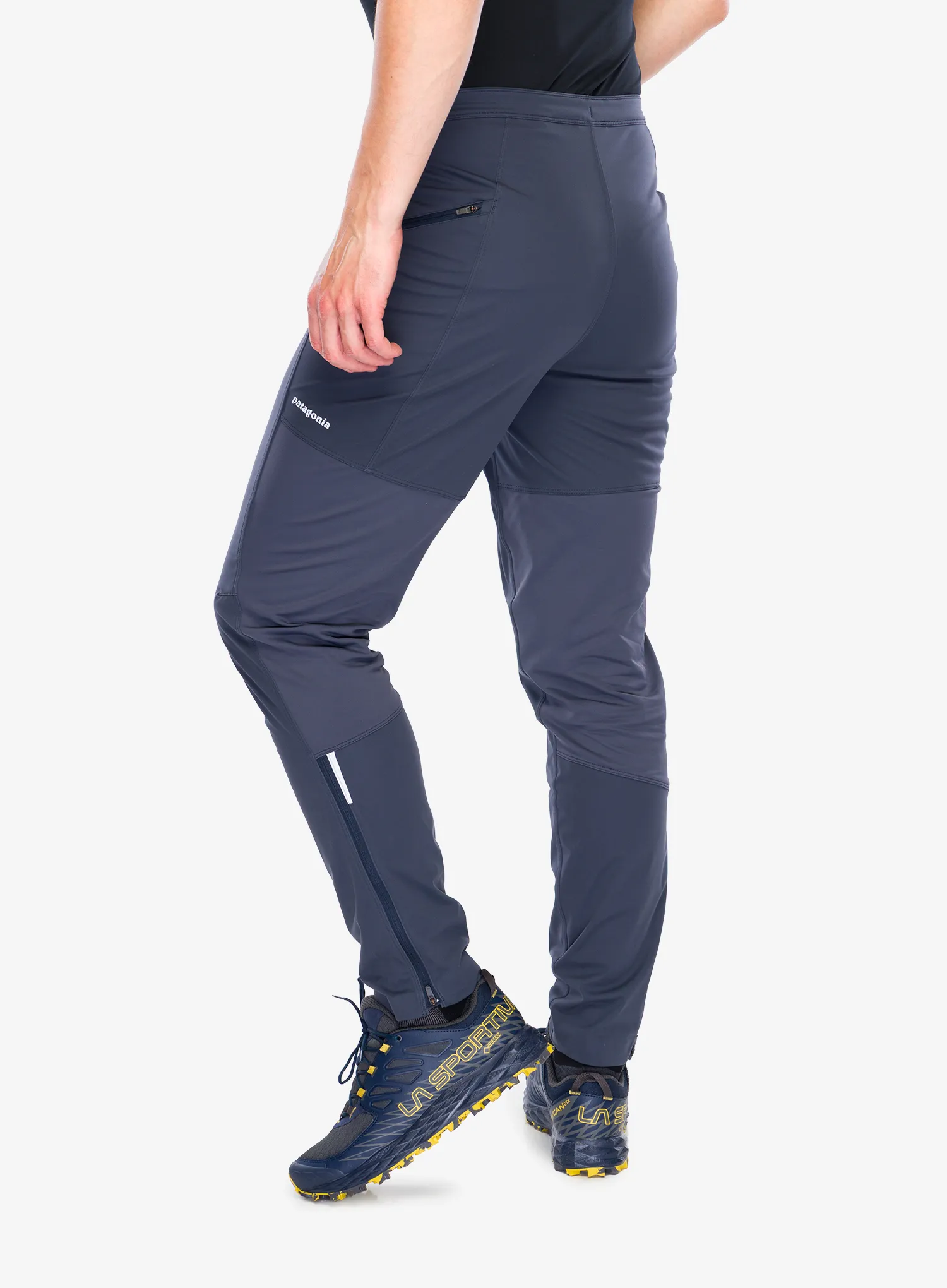 Hlače Patagonia Wind Shield Pants - smolder blue