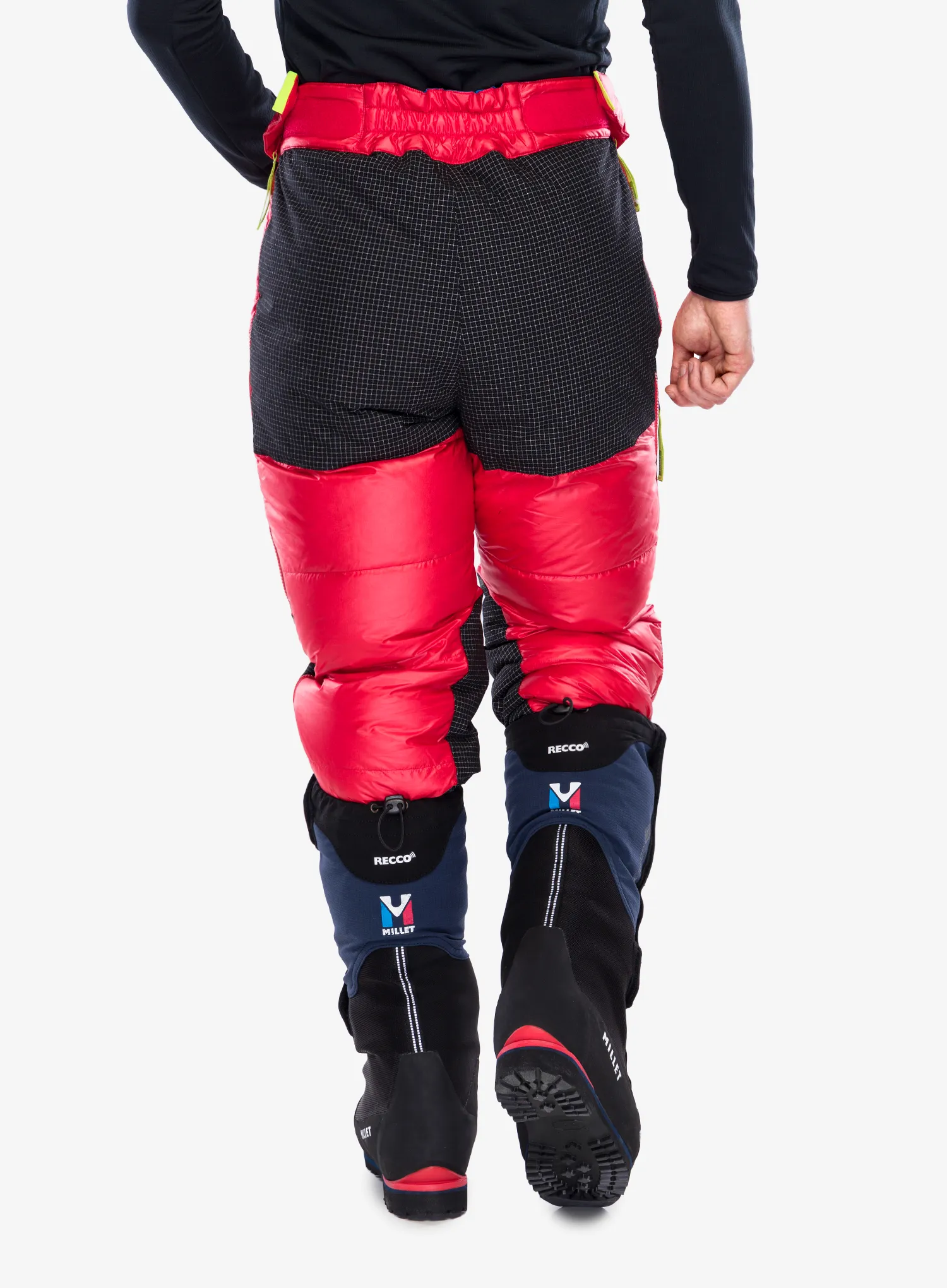 Puhaste hlače Millet MXP Down Overpant - rouge/saphir