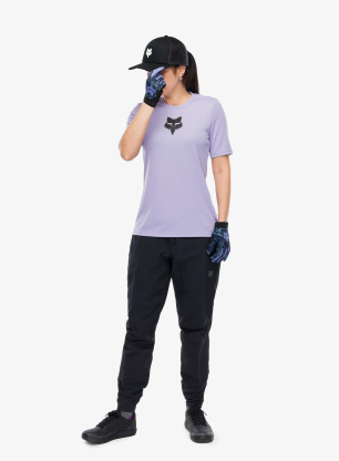 Ženske kolesarske hlače Fox Defend Pant - black/black