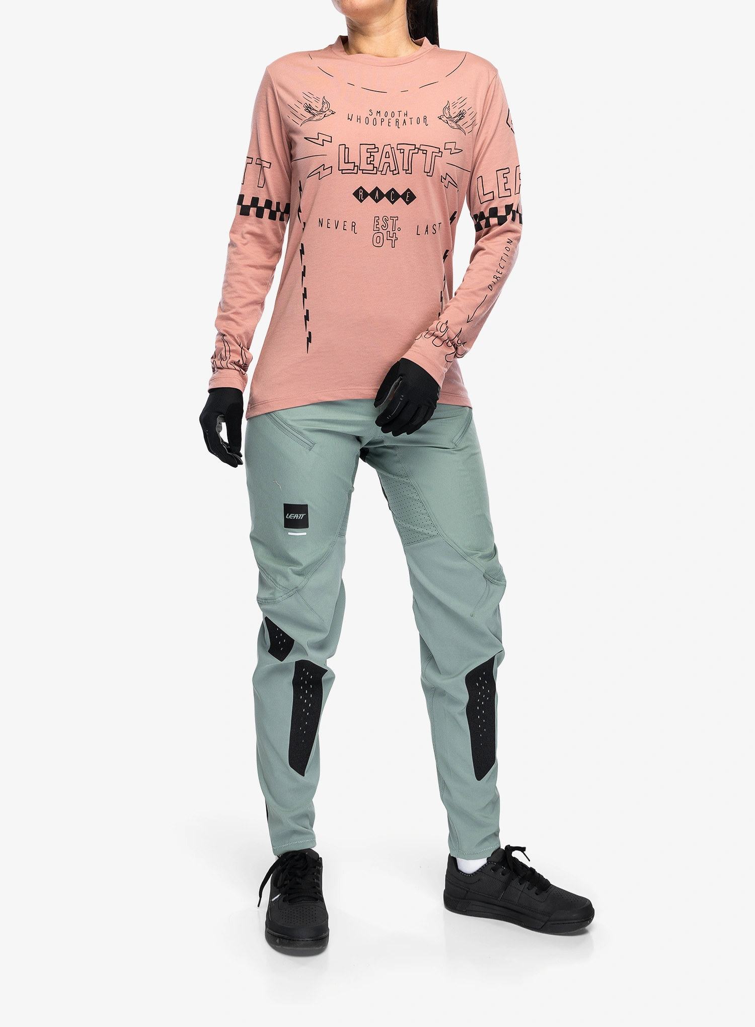 Ženske kolesarske hlače Leatt MTB Gravity 3.0 - mist green