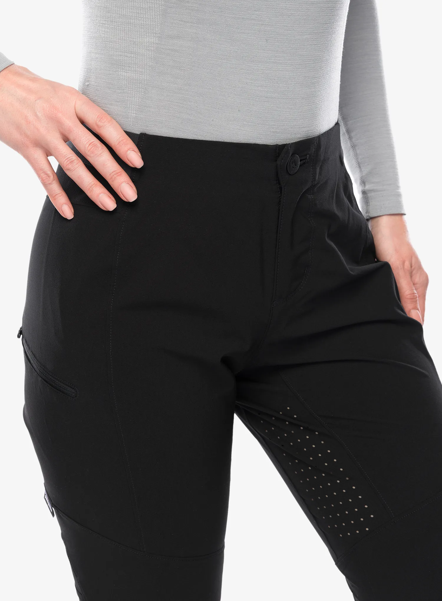 Ženske kolesarske hlače Patagonia Dirt Craft Pants - black