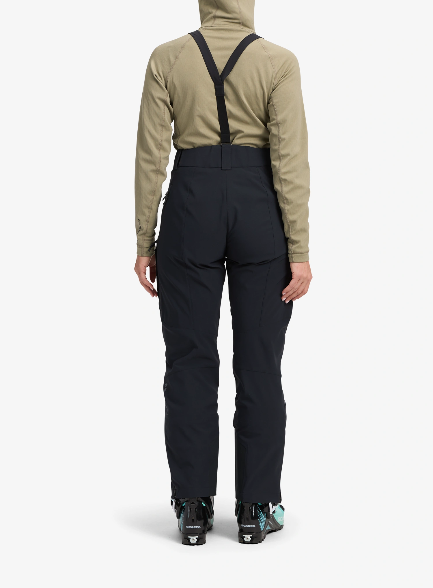 Ženske softshell hlače Black Diamond Dawn Patrol Pants - black/black