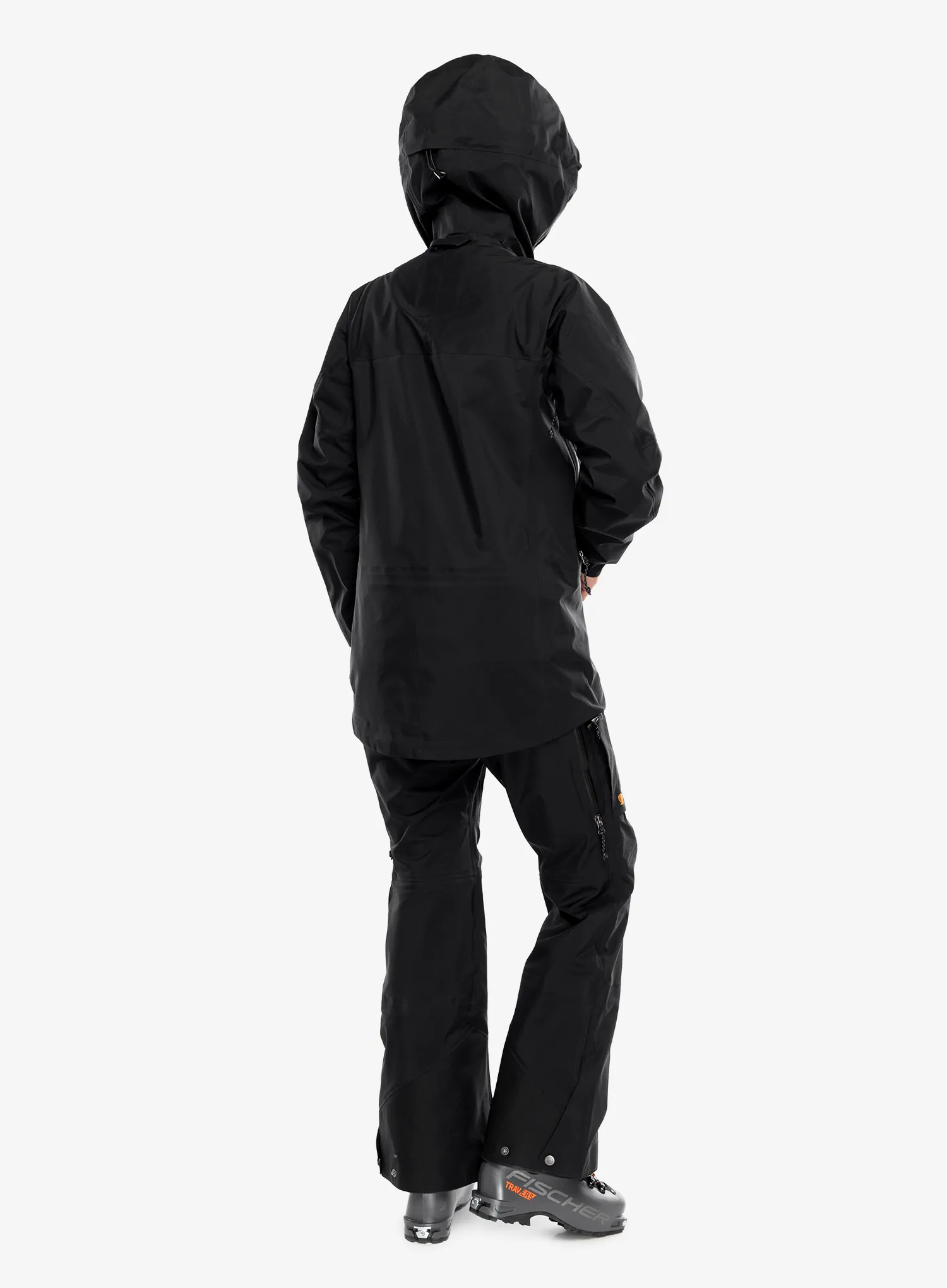 Ženske nepremočljive hlače Fjallraven Bergtagen GTX Touring Trs - black/black