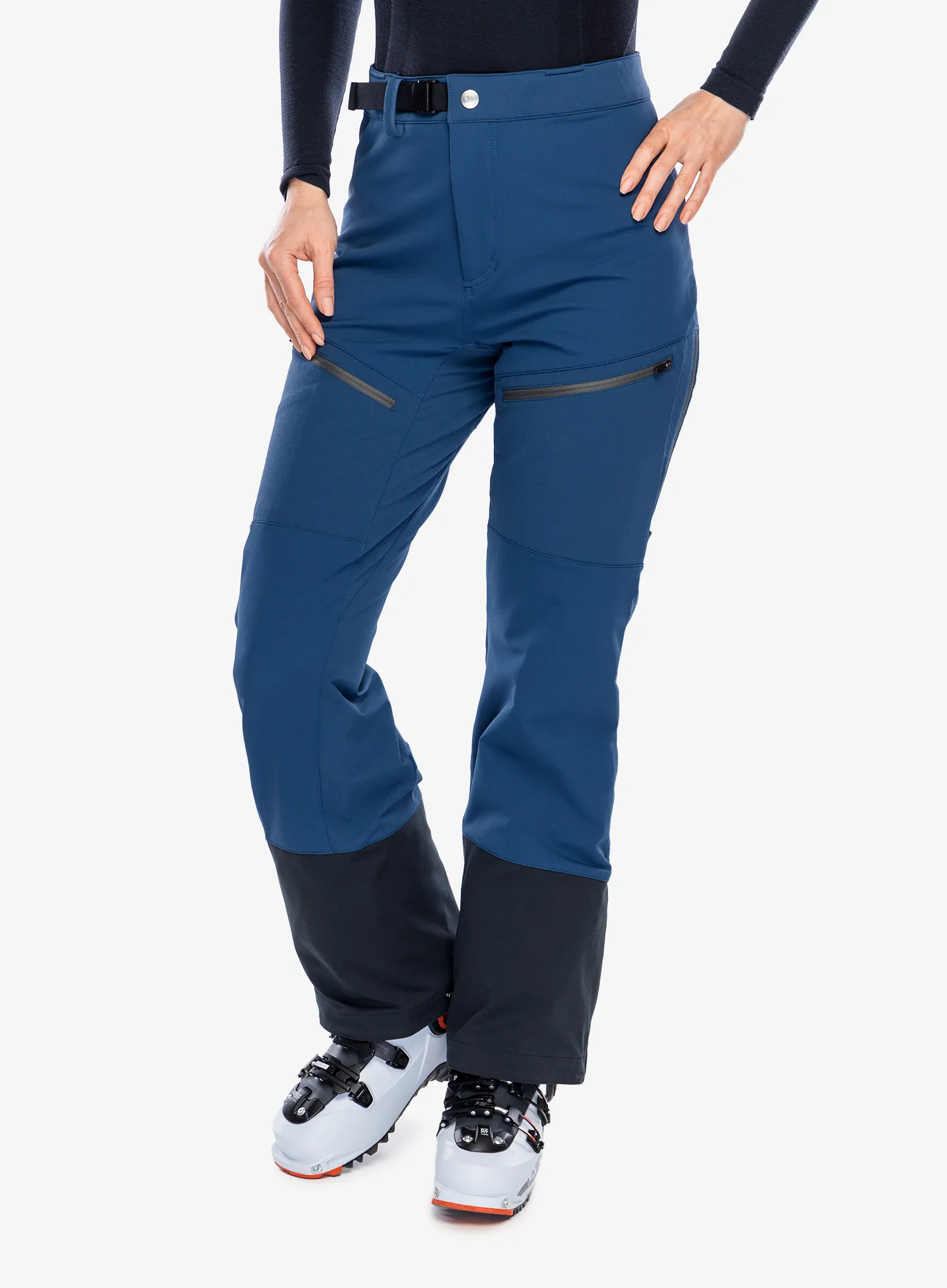 Ženske hlače Fjallraven Bergtagen Touring Trousers - mountain blue