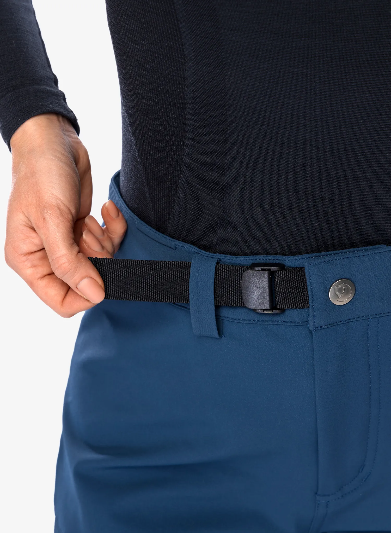 Ženske hlače Fjallraven Bergtagen Touring Trousers - mountain blue
