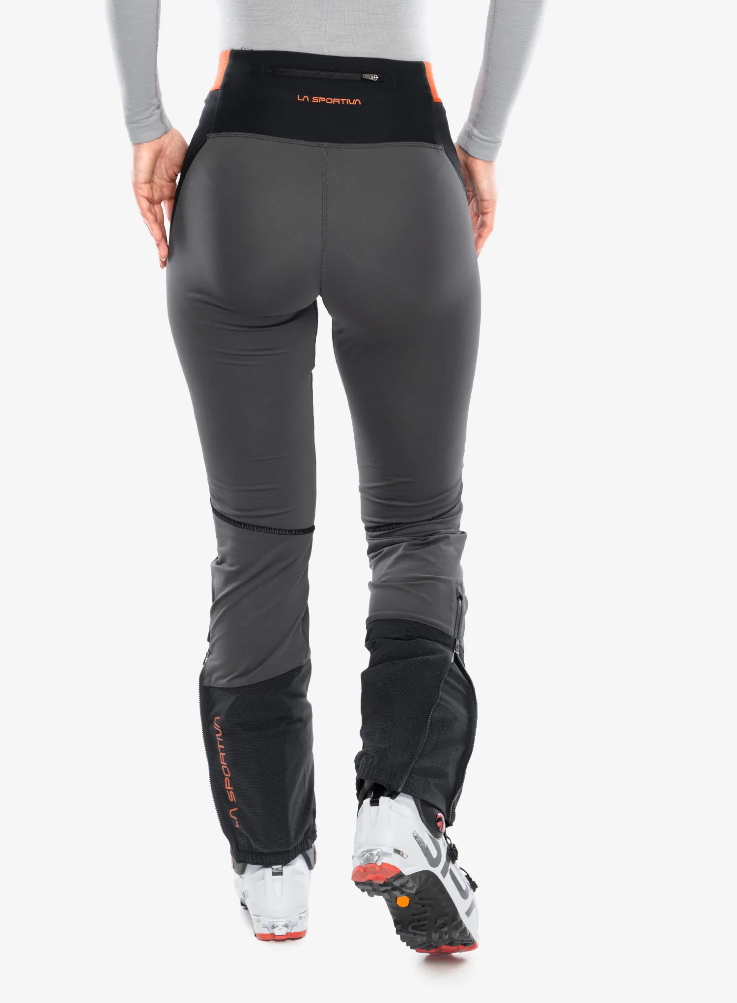 Ženske pohodniške hlače La Sportiva Kyril Pant - black/cherry tomato