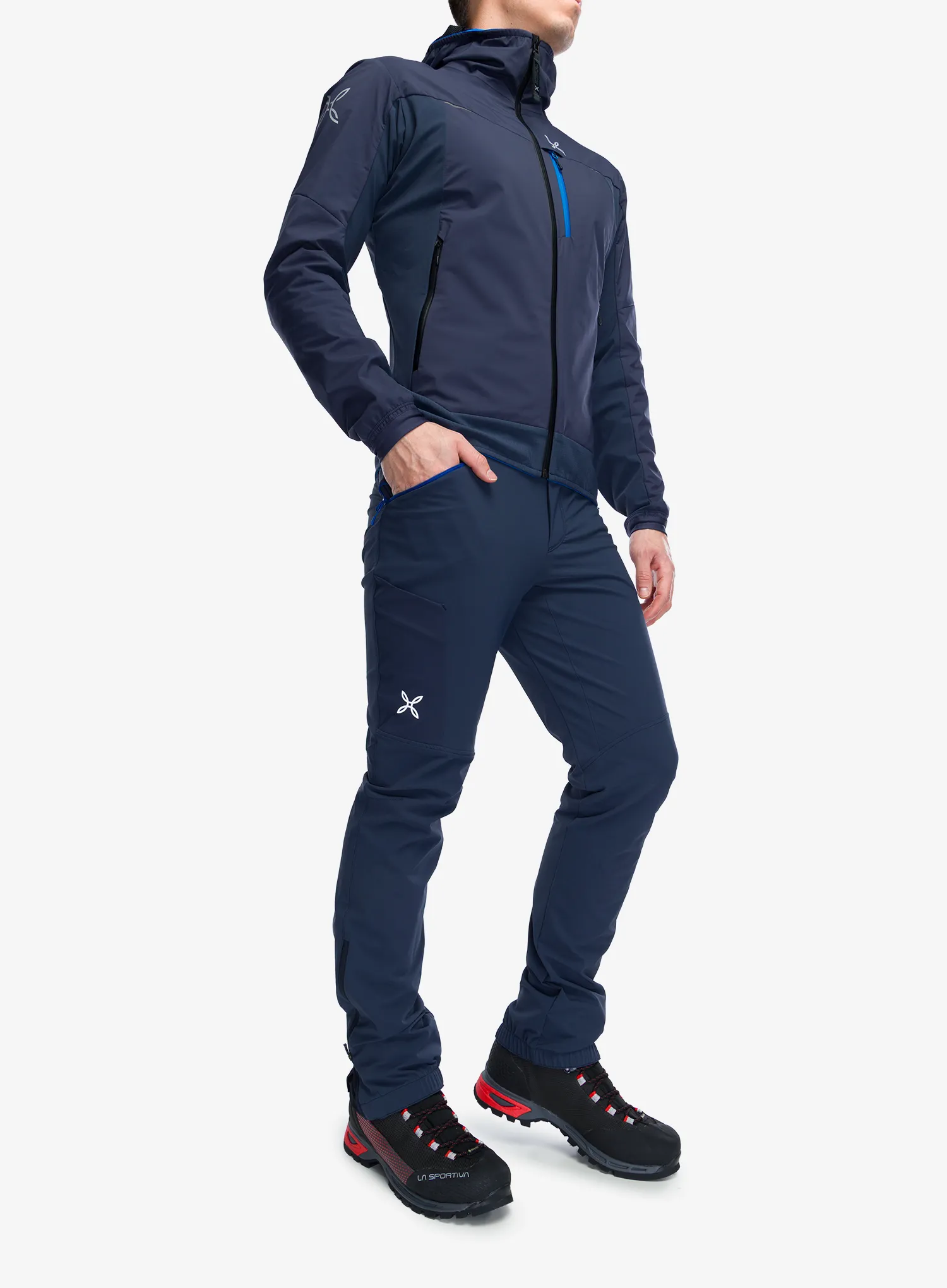 Softshell hlače Montura Peak Pants - graphite blue/b.blue