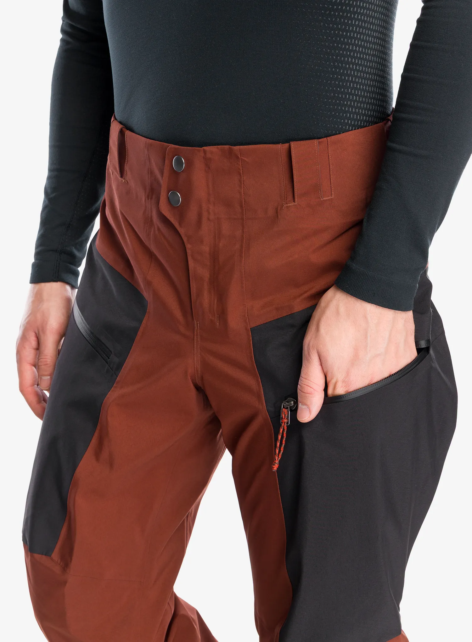 GORE TEX hlače Patagonia PowSlayer Pants - dried vanilla