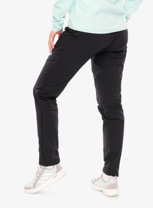 Ženske softshell hlače adidas TERREX Techrock Brushed Softshell Tracksuit Bottoms - black