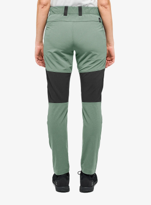 Ženske softshell hlače Haglofs Mid Slim Pant - fjell green/true black