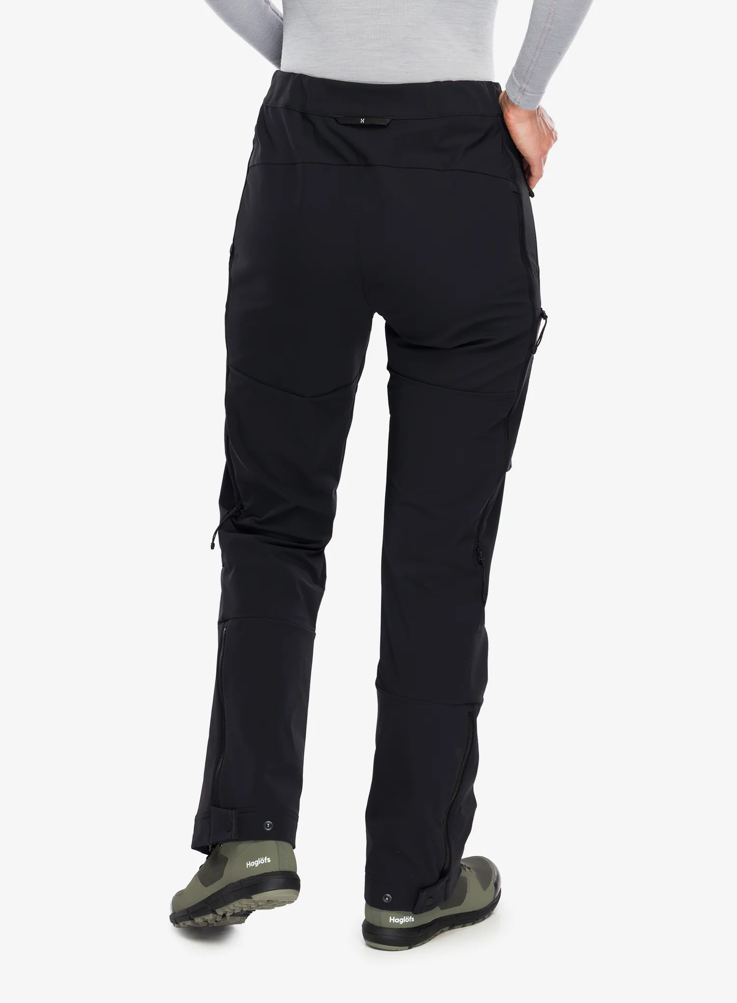 Ženske softshell hlače Haglofs ROC Sight Softshell II Pant - true black