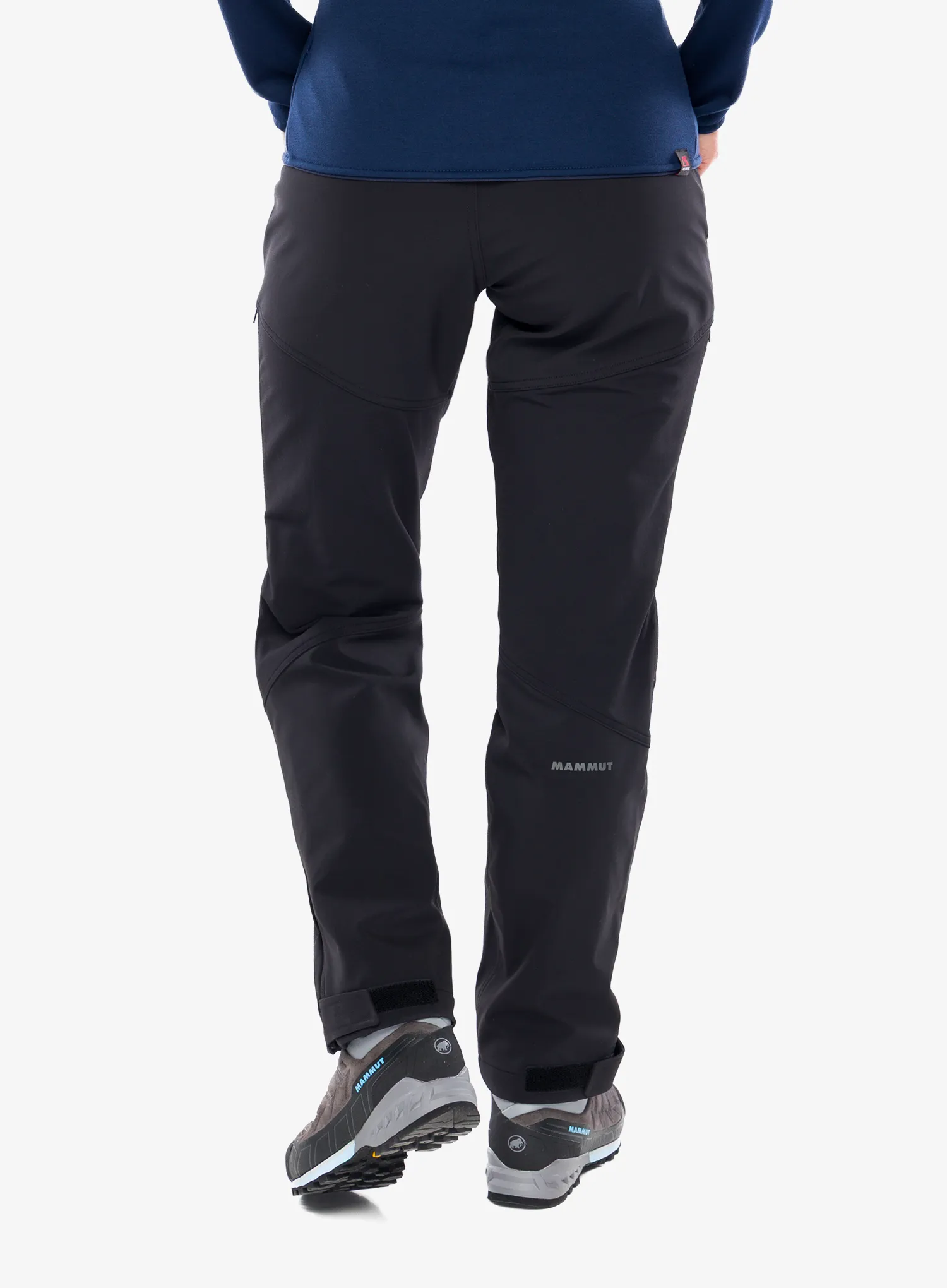 Ženske softshell hlače Mammut Zinal Guide SO Hybrid Pants - black/black
