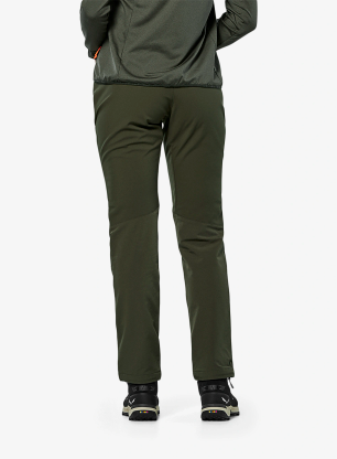 Ženske softshell hlače Salewa Puez Dolomia 2 Pants - dark olive