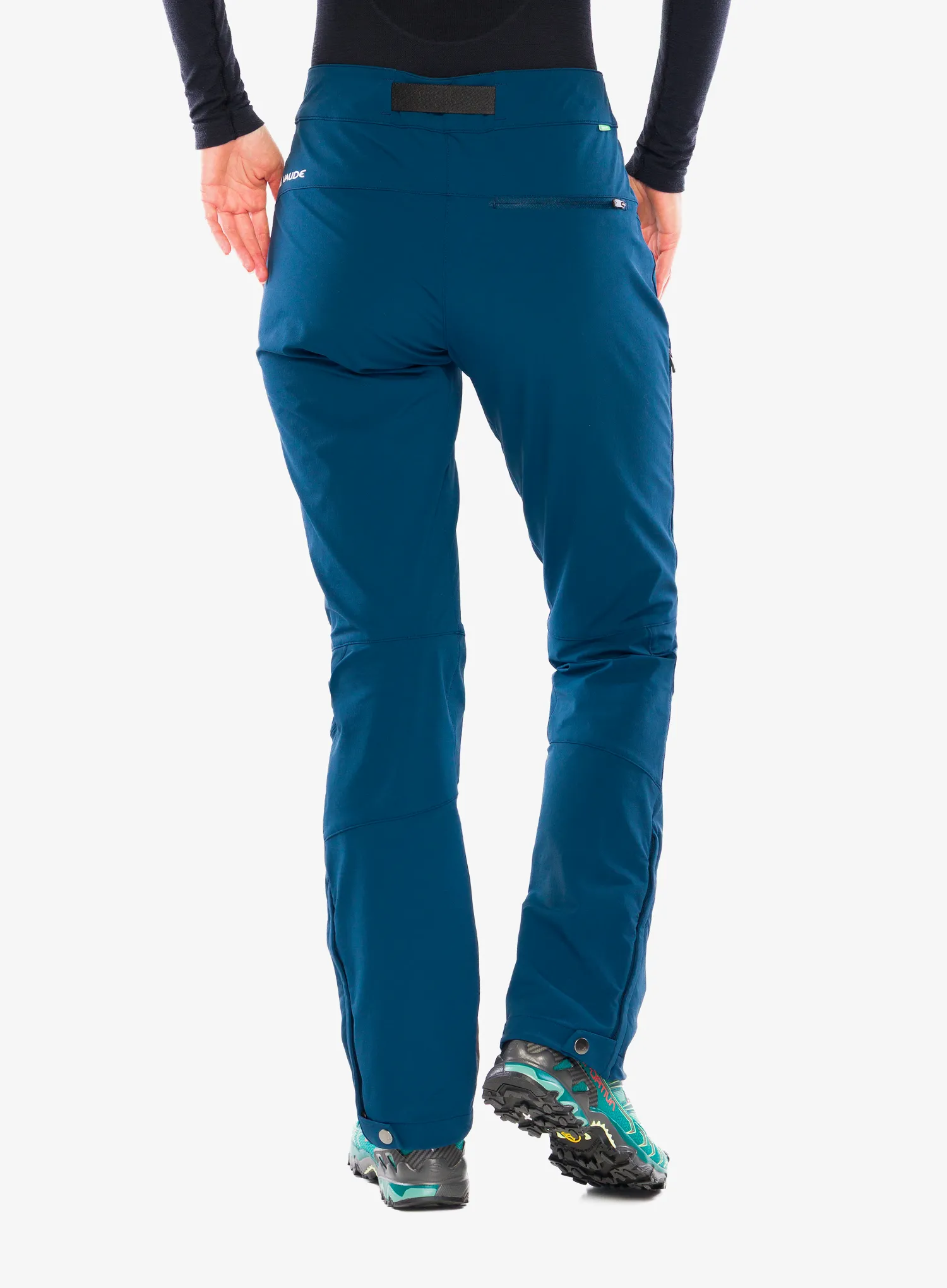 Ženske softshell hlače Vaude Badile Pants II - dark sea uni