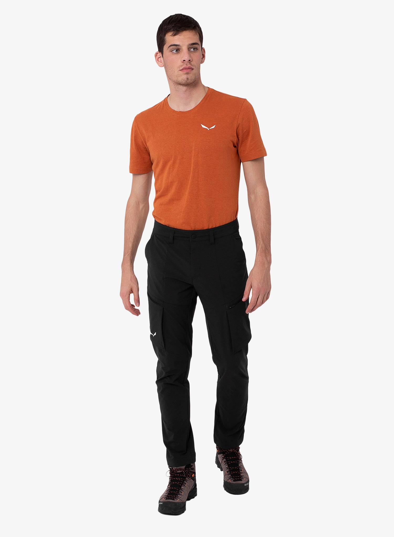 Moške softshell hlače Salewa Puez DST Cargo Pants - black out