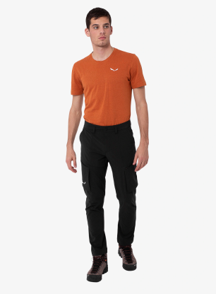 Moške softshell hlače Salewa Puez DST Cargo Pants - black out