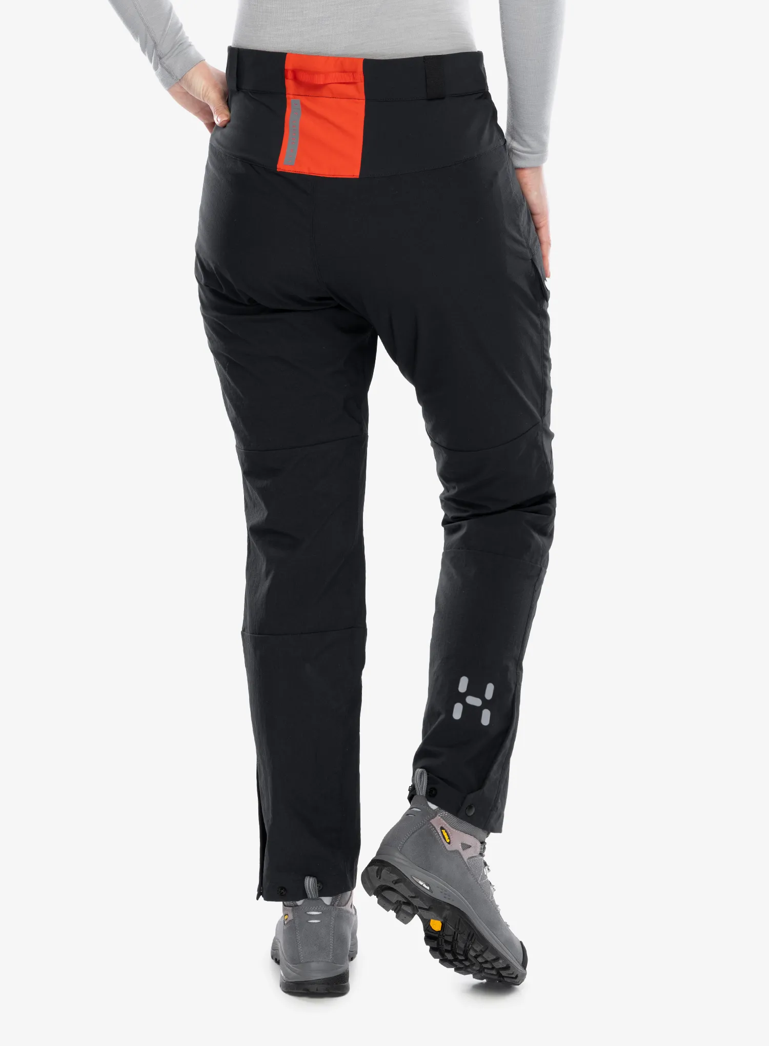 Ženske treking hlače Haglofs L.I.M ZT Pant - true black/zenith red
