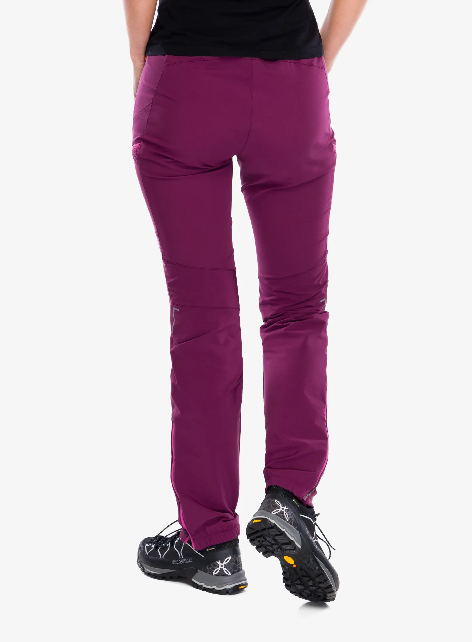 Ženske treking hlače Montura Ledge Pants - wine red/baton rouge