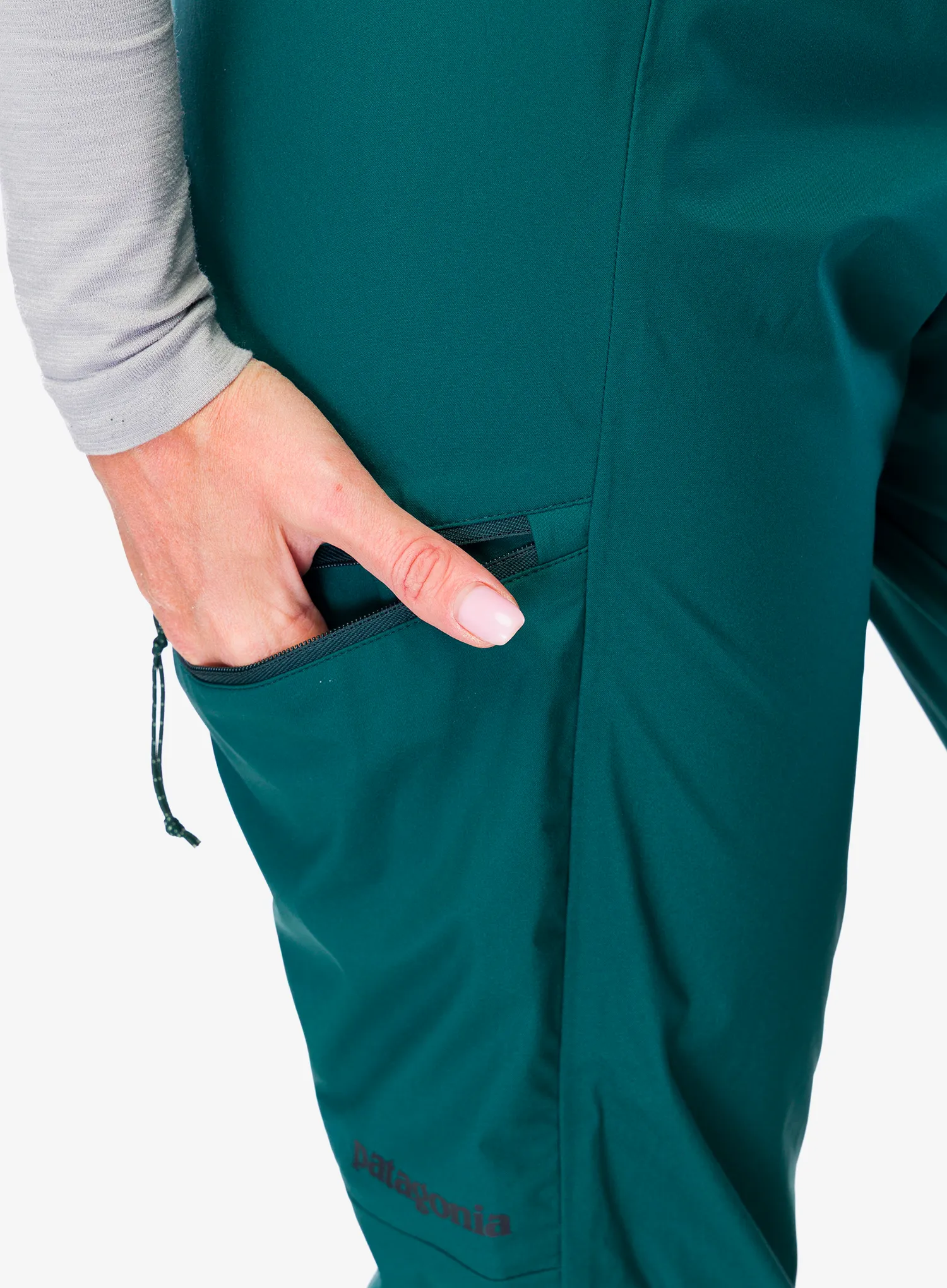Ženske treking hlače Patagonia Mixed Alpine Pants - cascade green