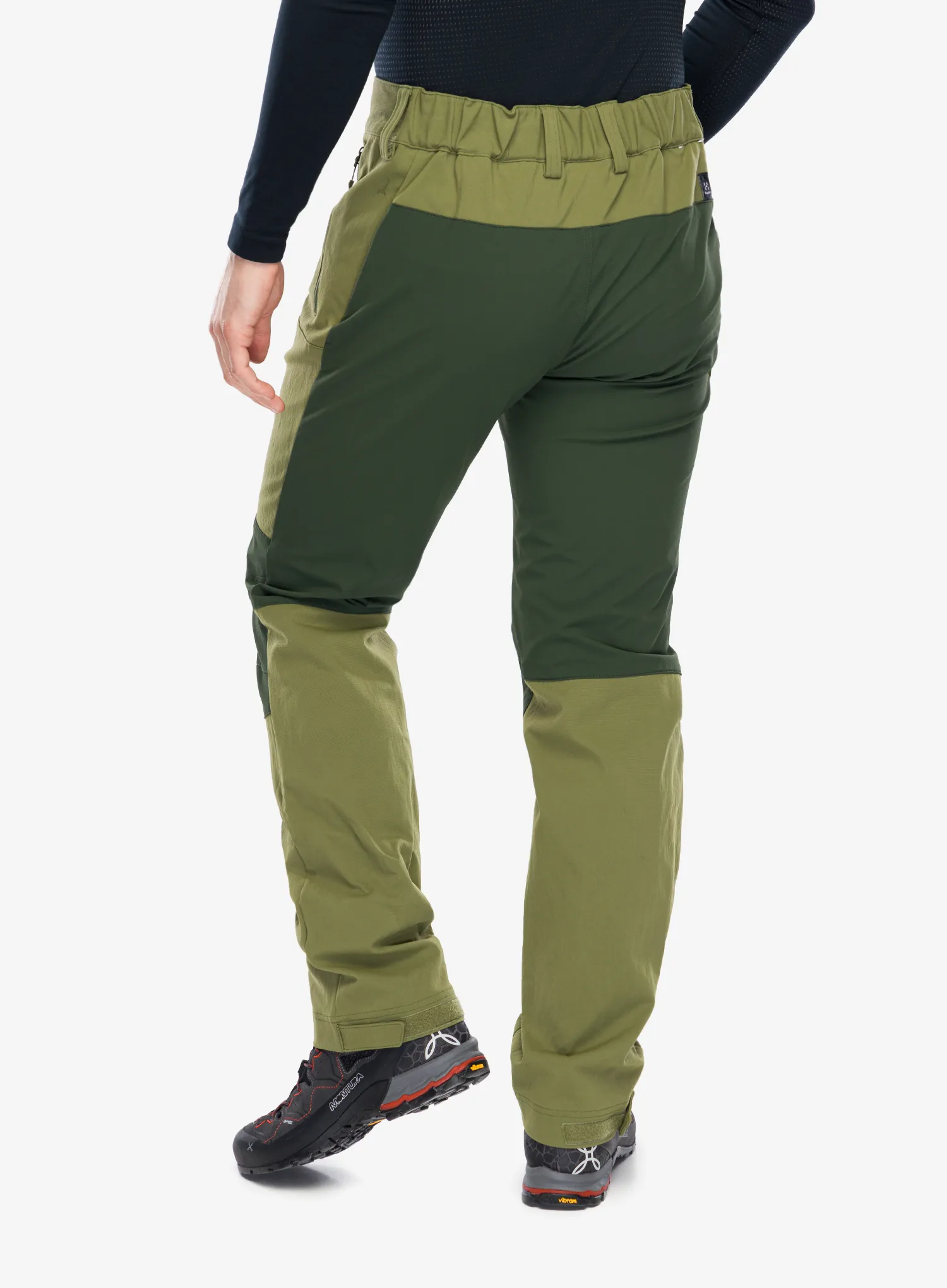 Pohodne hlače Haglofs Mid Standard Pant - olive green/seaweed green
