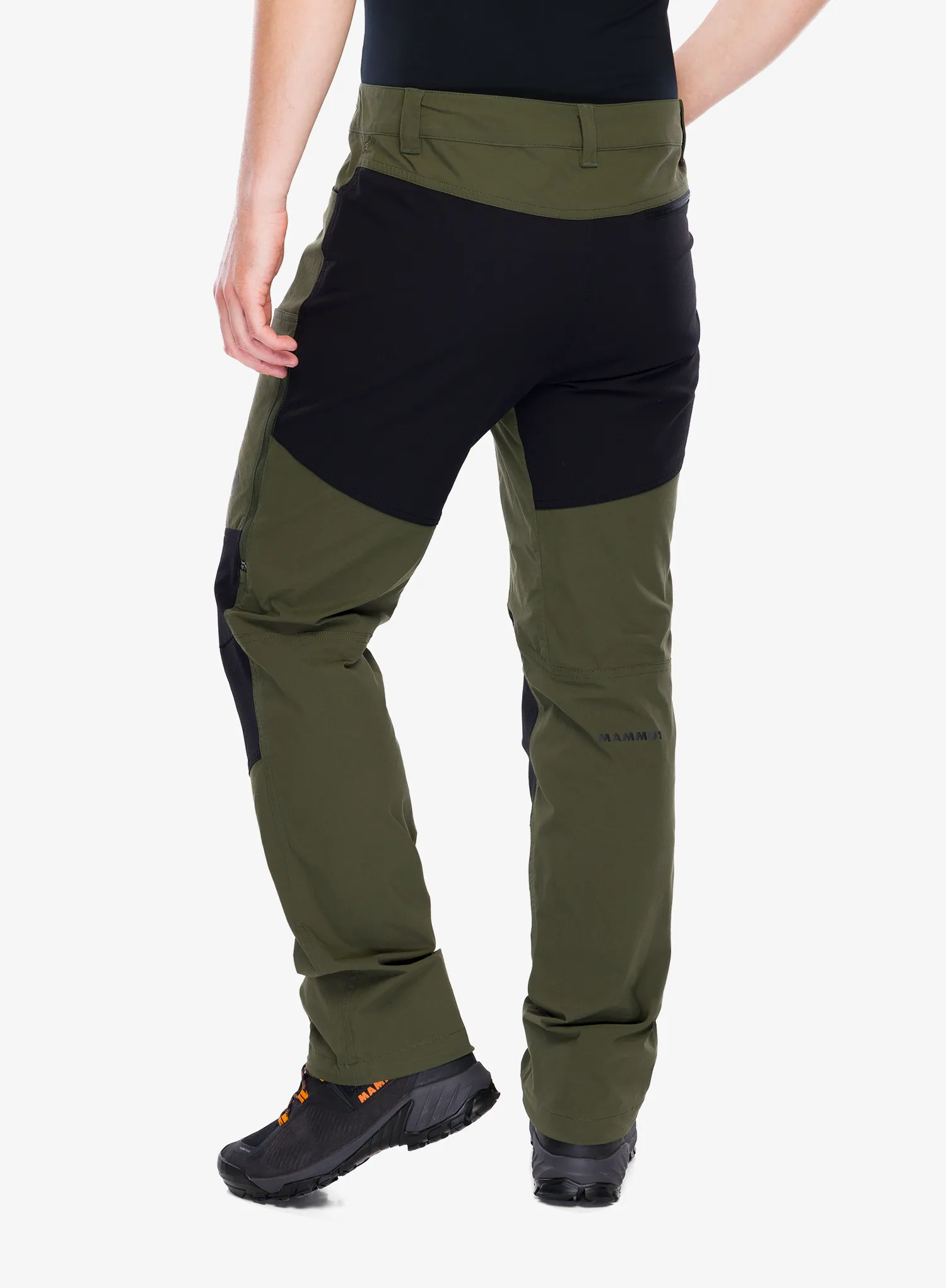 Pohodne hlače Mammut Zinal Hybrid Pants - dark marsh/black
