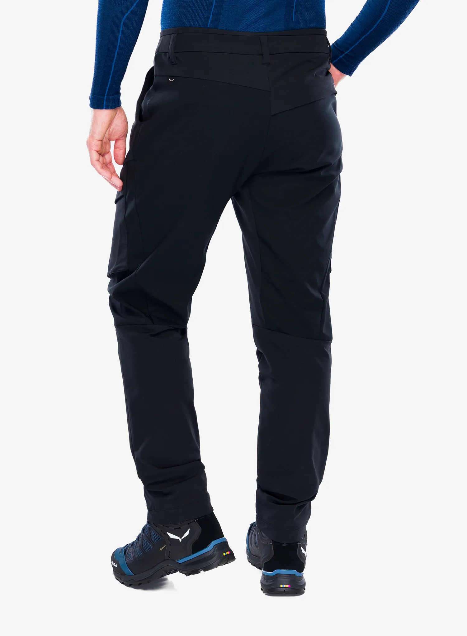 Pohodne hlače Salewa Puez DST Warm Cargo Pants - black out