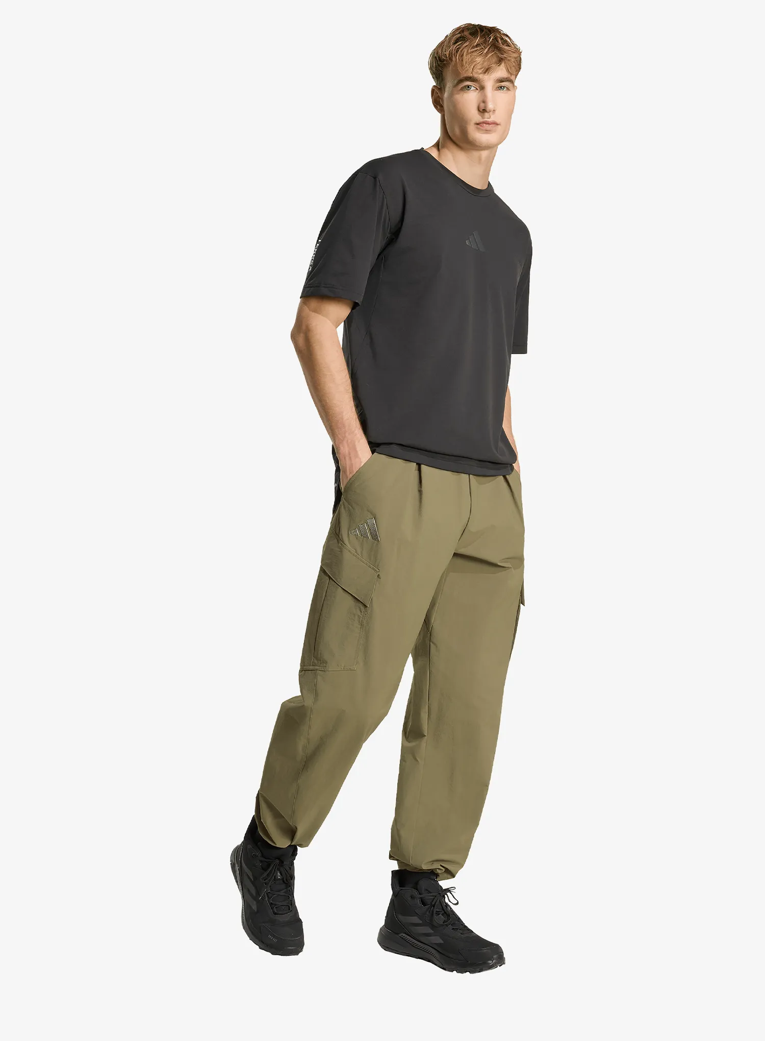 Pohodniške hlače adidas TERREX Xploric CLIMA365 Cargo Pants - olive strata