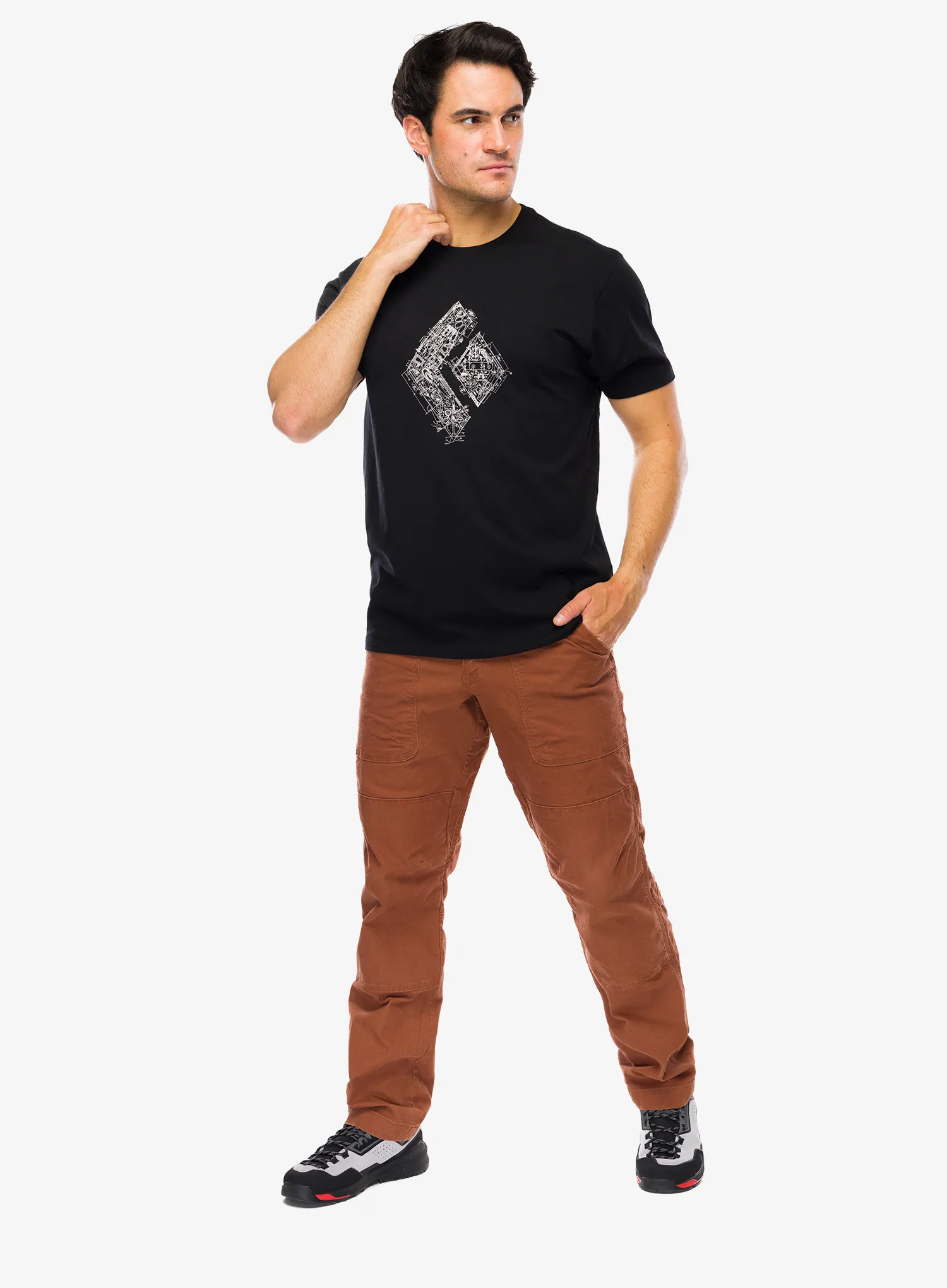 Pohodniške hlače Black Diamond Dogma Pants - clay