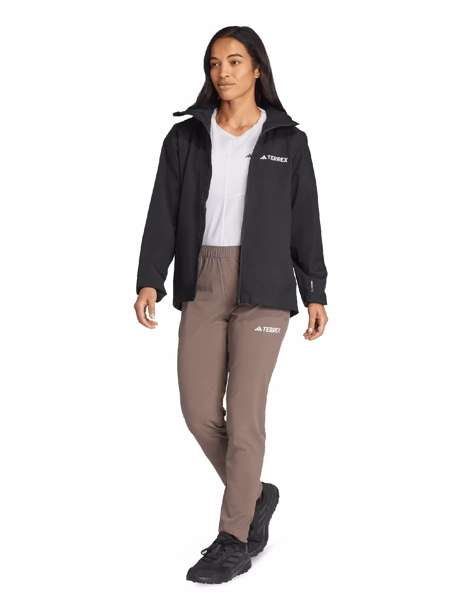 Ženske pohodniške hlače adidas TERREX Multi Essentials Pants - earth strata