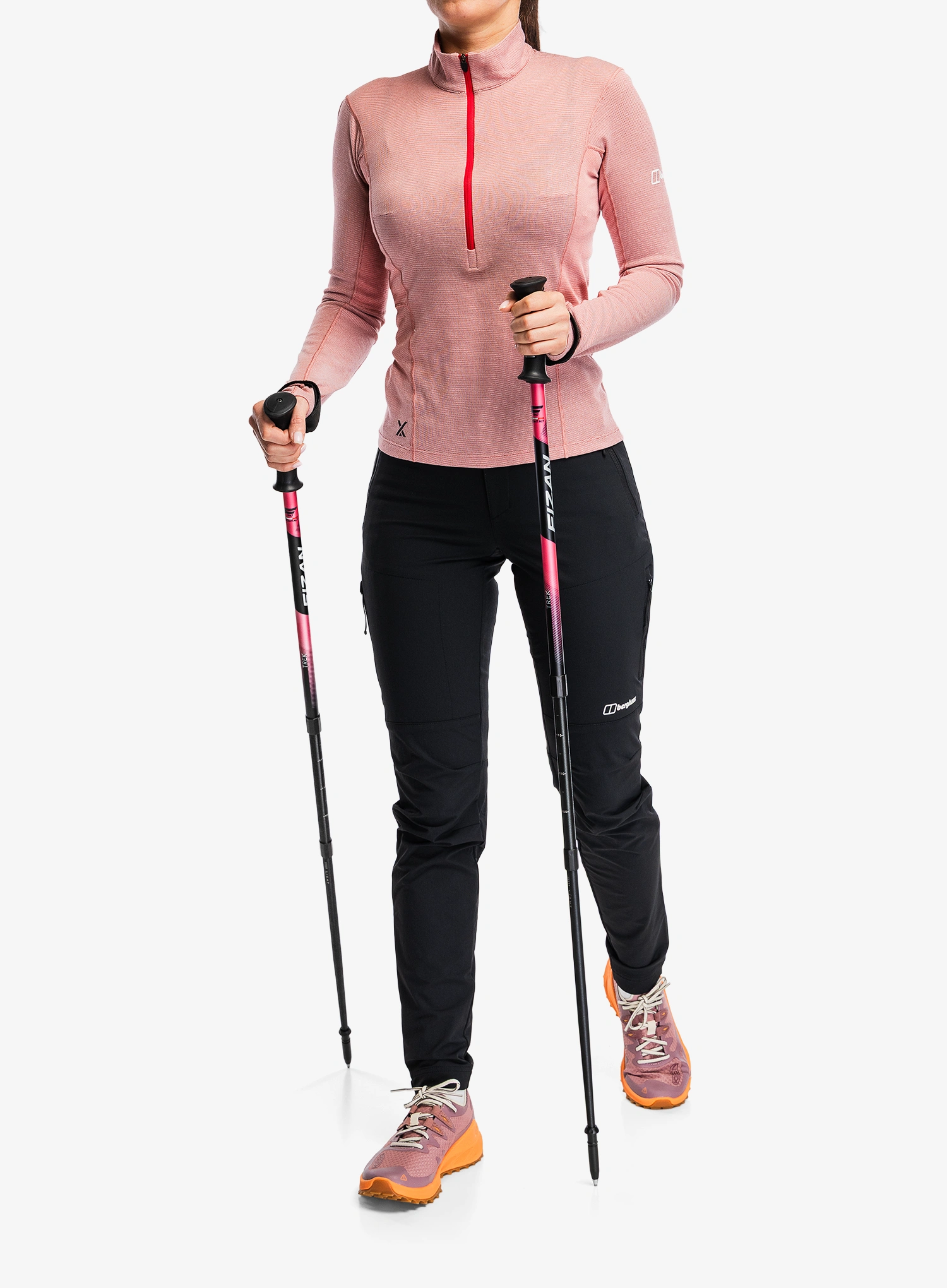 Ženske pohodniške hlače Berghaus Trail-Explorer Pant - jet black