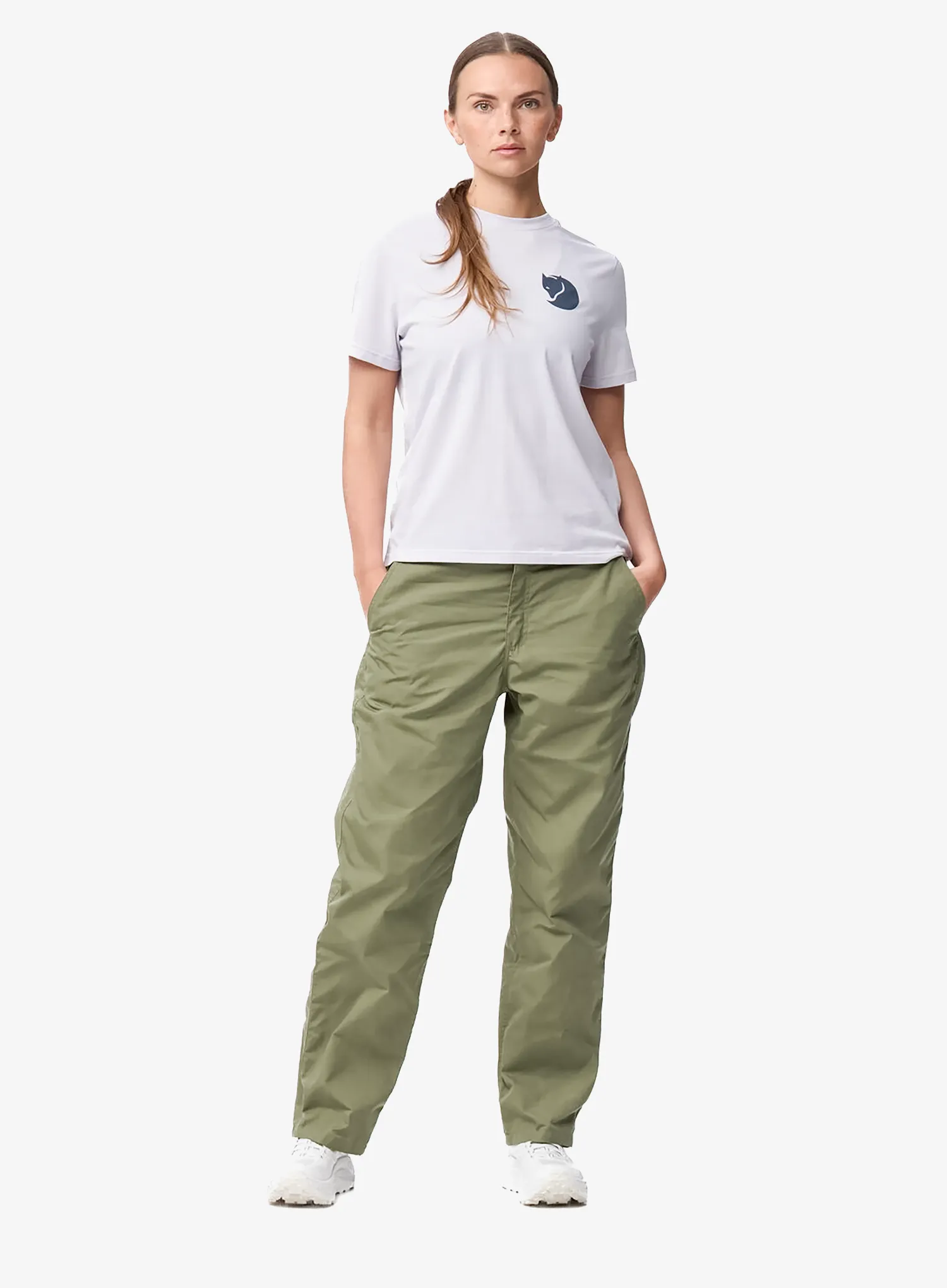 Ženske pohodniške hlače Fjallraven Vardag Relaxed Trousers - green