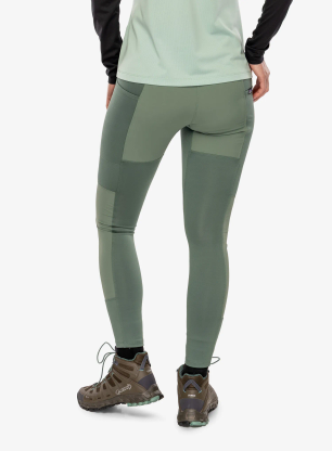 Ženske pohodniške hlače Patagonia Pack Out Hike Tights - hemlock green