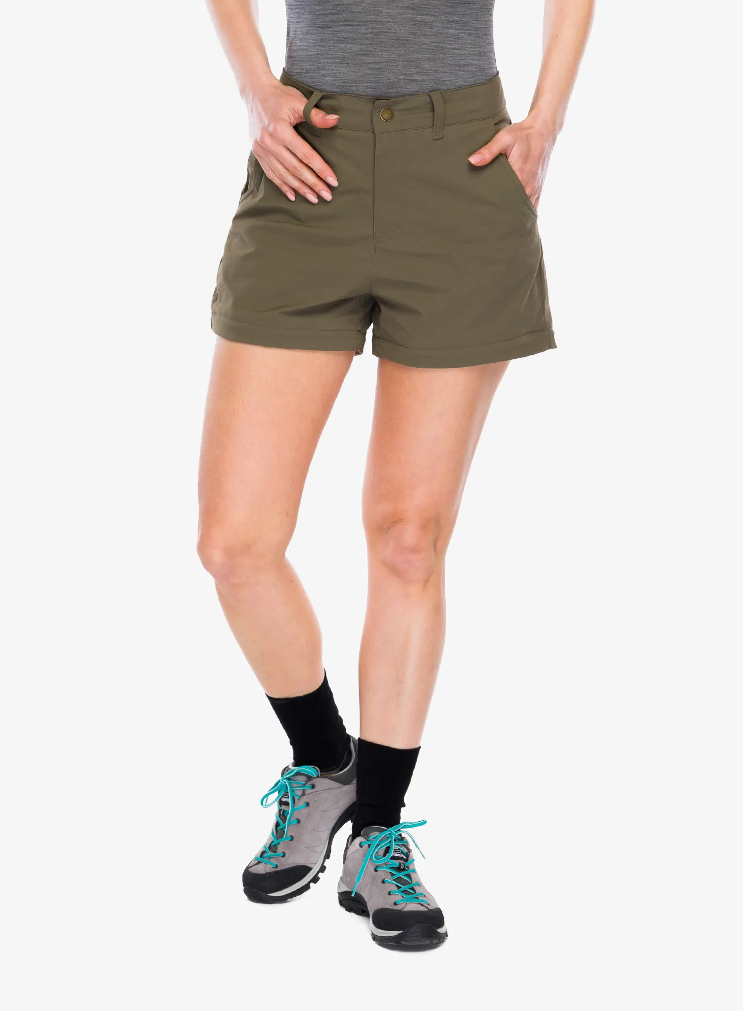 Ženske pohodniške hlače Royal Robbins Wilder Zip-Off Pant - everglade
