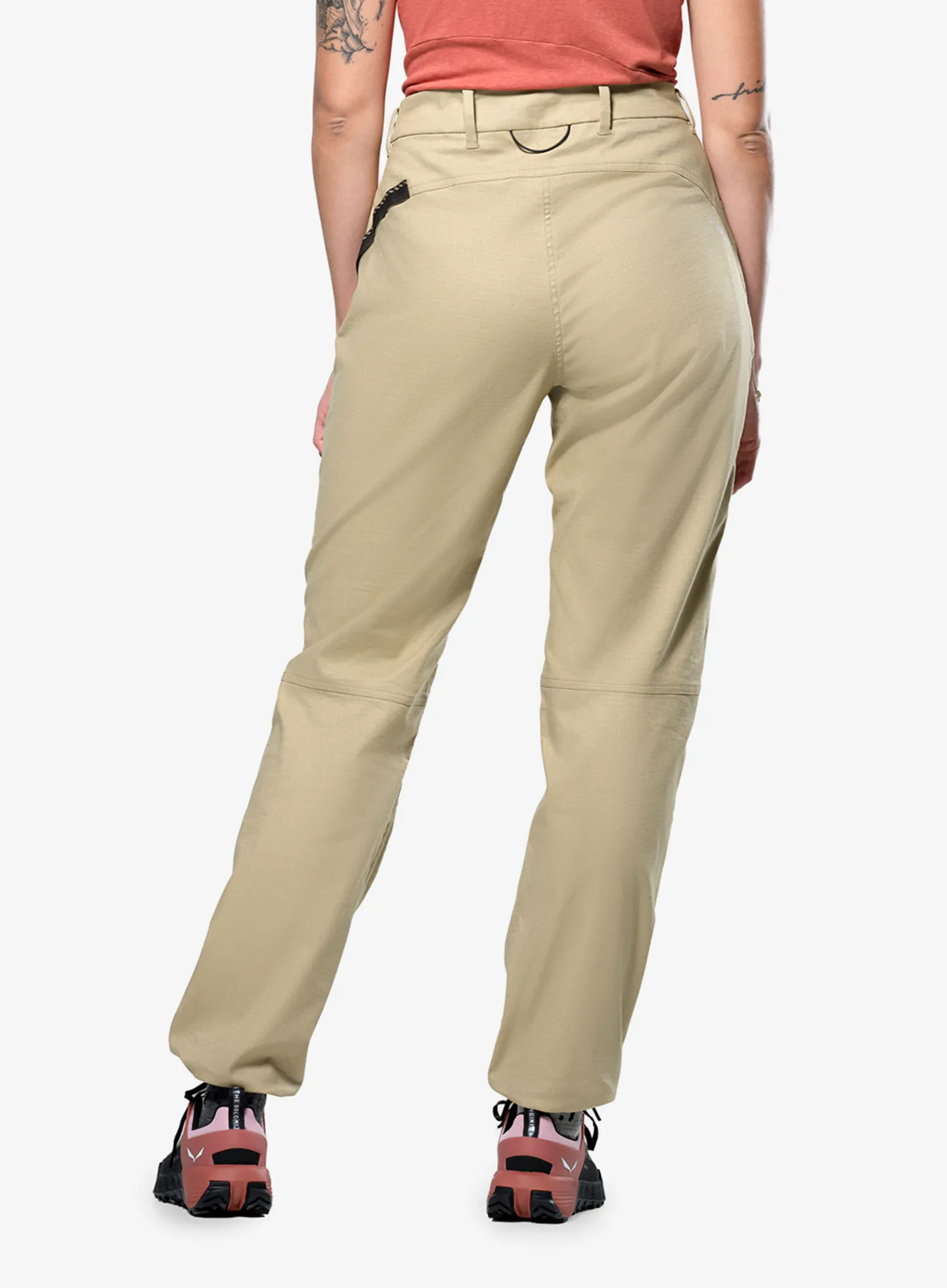 Ženske pohodniške hlače Salewa Agner Hemp Ripstop Pants - quicksand