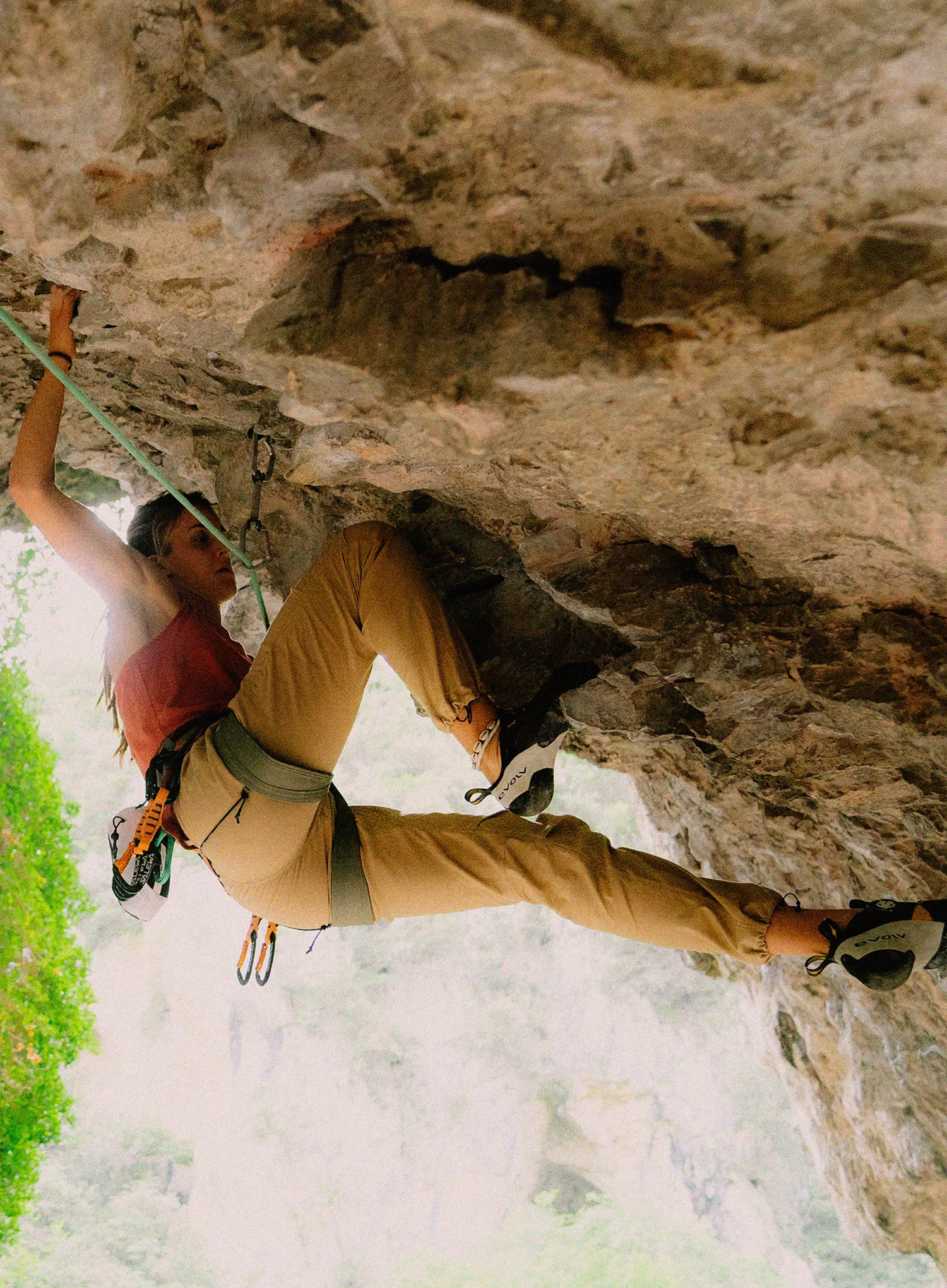 Ženske pohodniške hlače Salewa Agner Hemp Ripstop Pants - quicksand