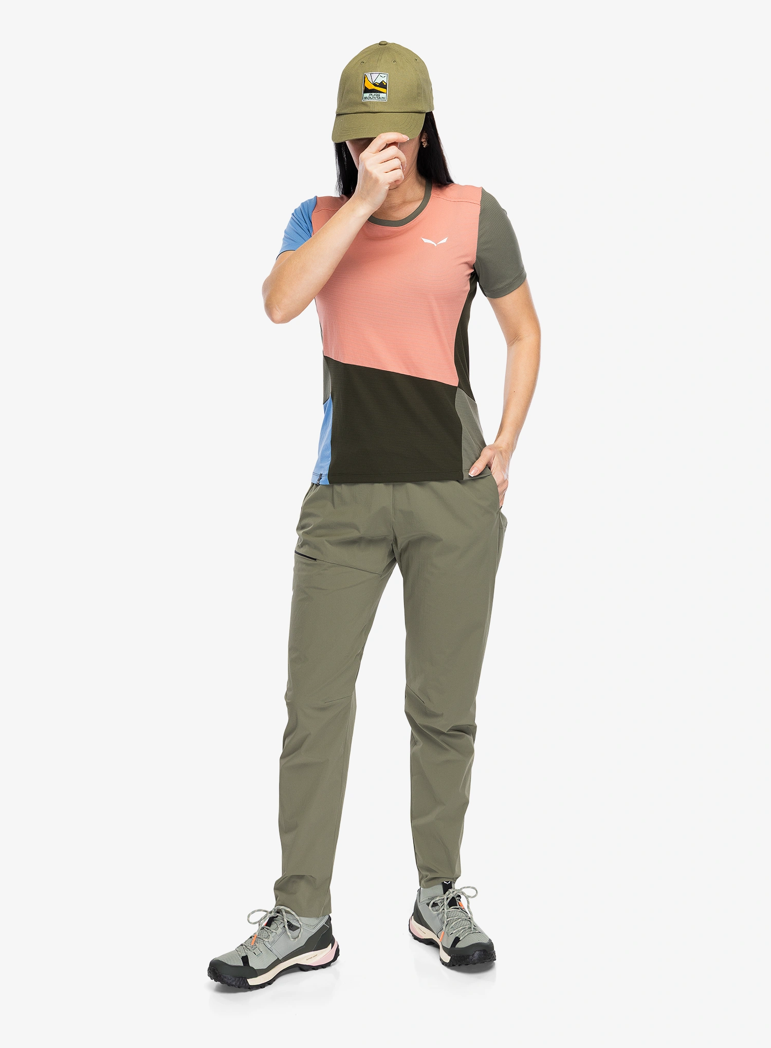 Ženske pohodniške hlače Salewa Pedroc 3 Dst Light Pant - faded green