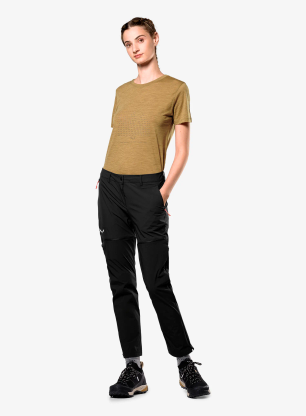Ženske pohodniške hlače Salewa Puez Talvena Dst 2/1 Short Pant - black out