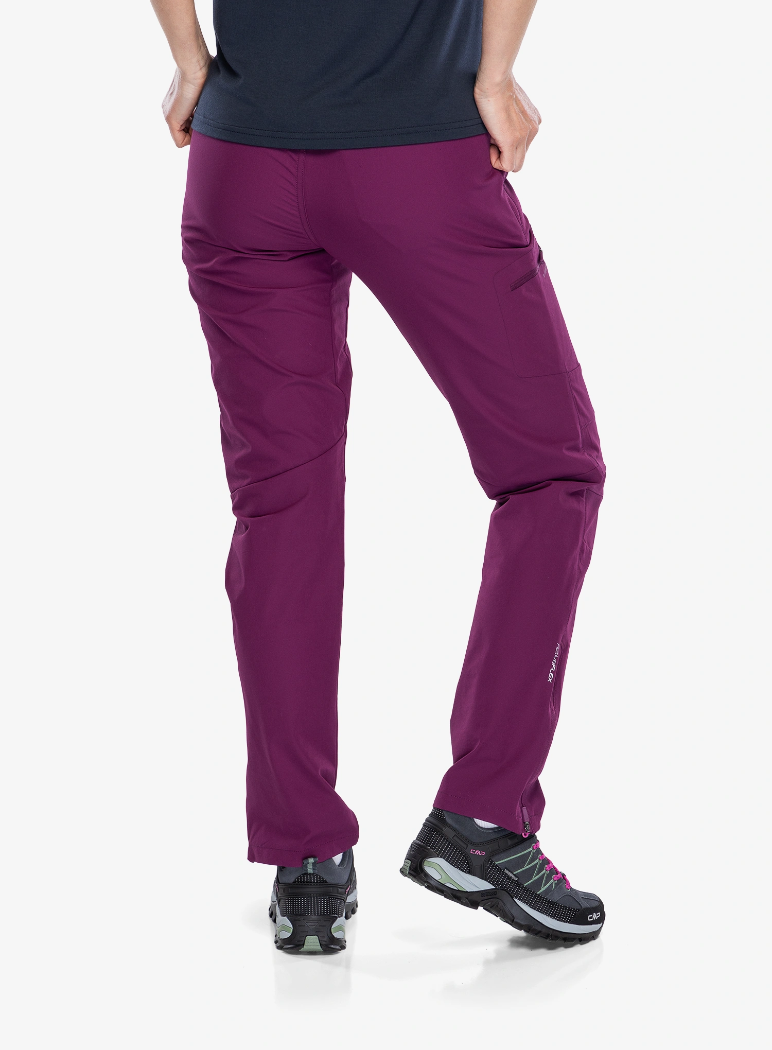Ženske pohodniške hlače Viking Expander - purple