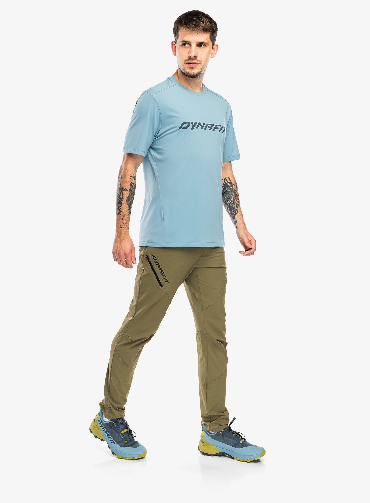 Pohodniške hlače Dynafit Traverse Hybrid DST Pants - military green
