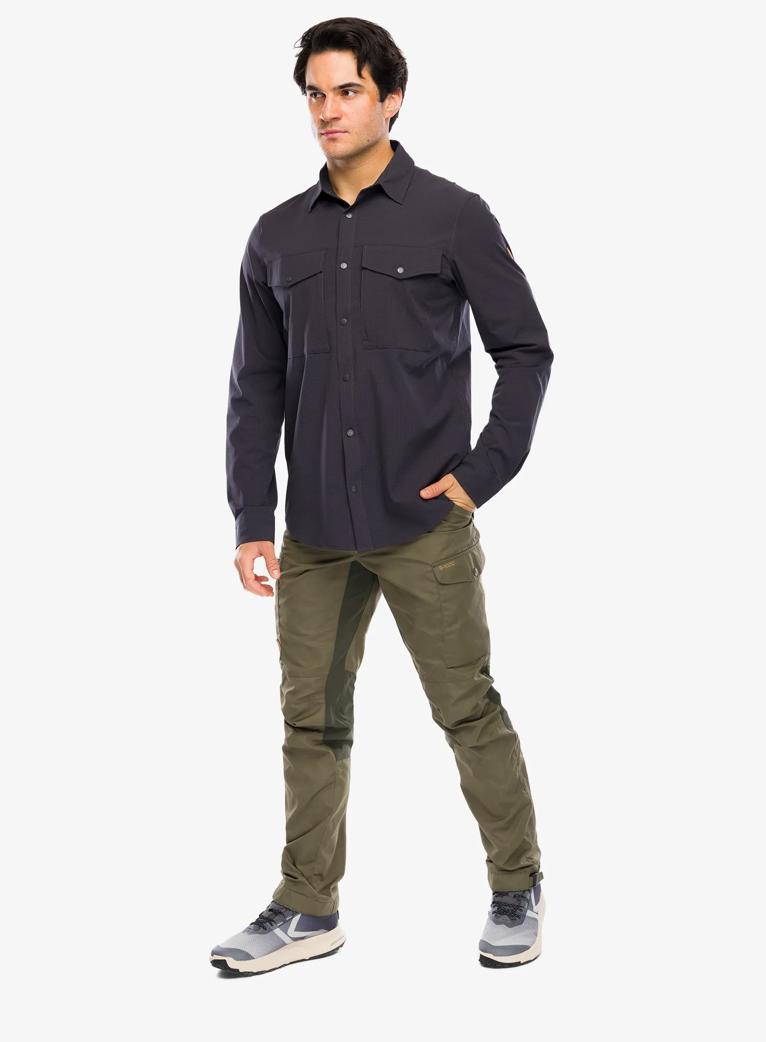 Pohodniške hlače Fjallraven Kaipak Trousers - laurel green/deep forest