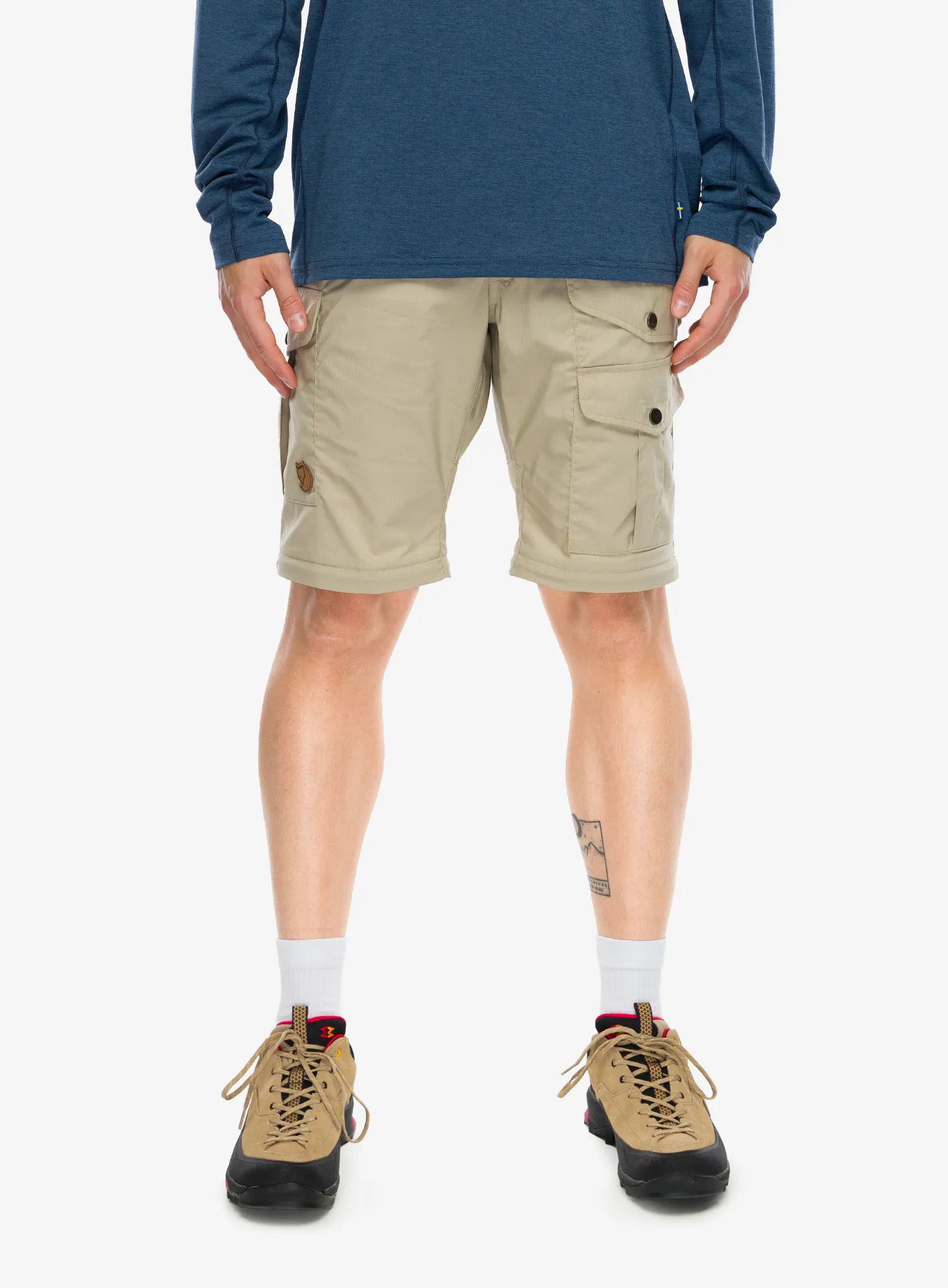 Pohodniške hlače Fjallraven Vidda Pro Lite Zip-off Trs - fossil